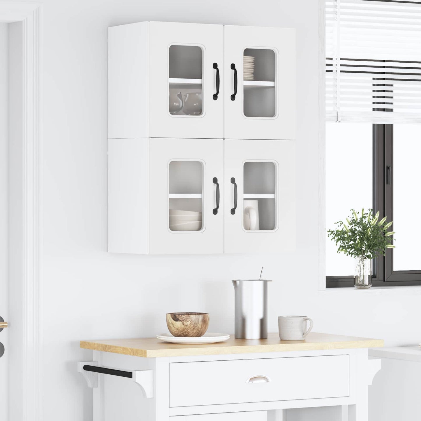 Dishwasher Panel Kalmar 2 pcs White Engineered Wood