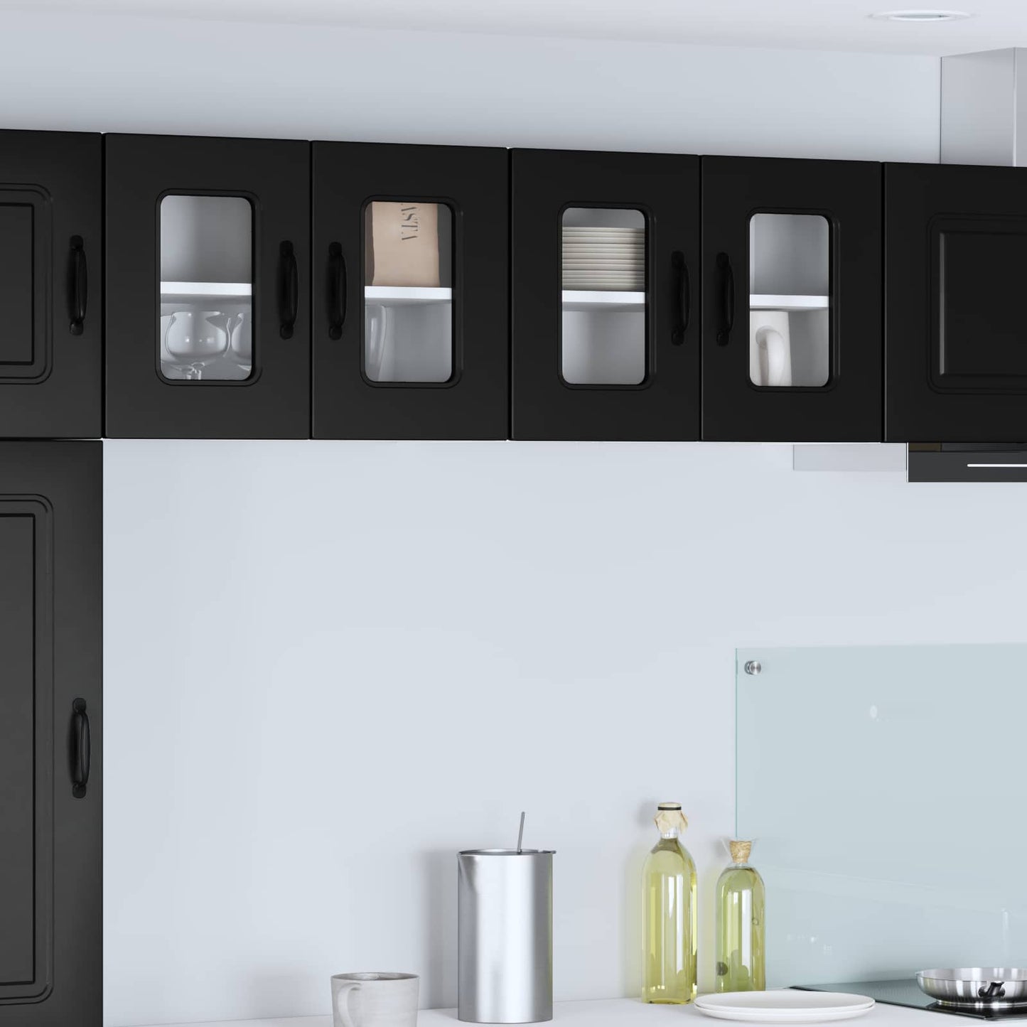 Dishwasher Panel Kalmar Black 60 x 31 x 40 cm Engineered Wood