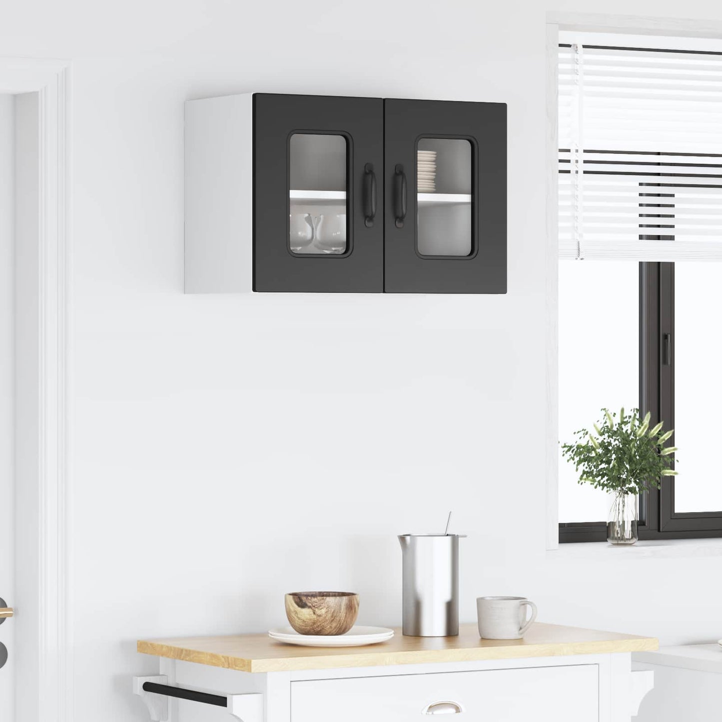 Dishwasher Panel Kalmar Black 60 x 31 x 40 cm Engineered Wood