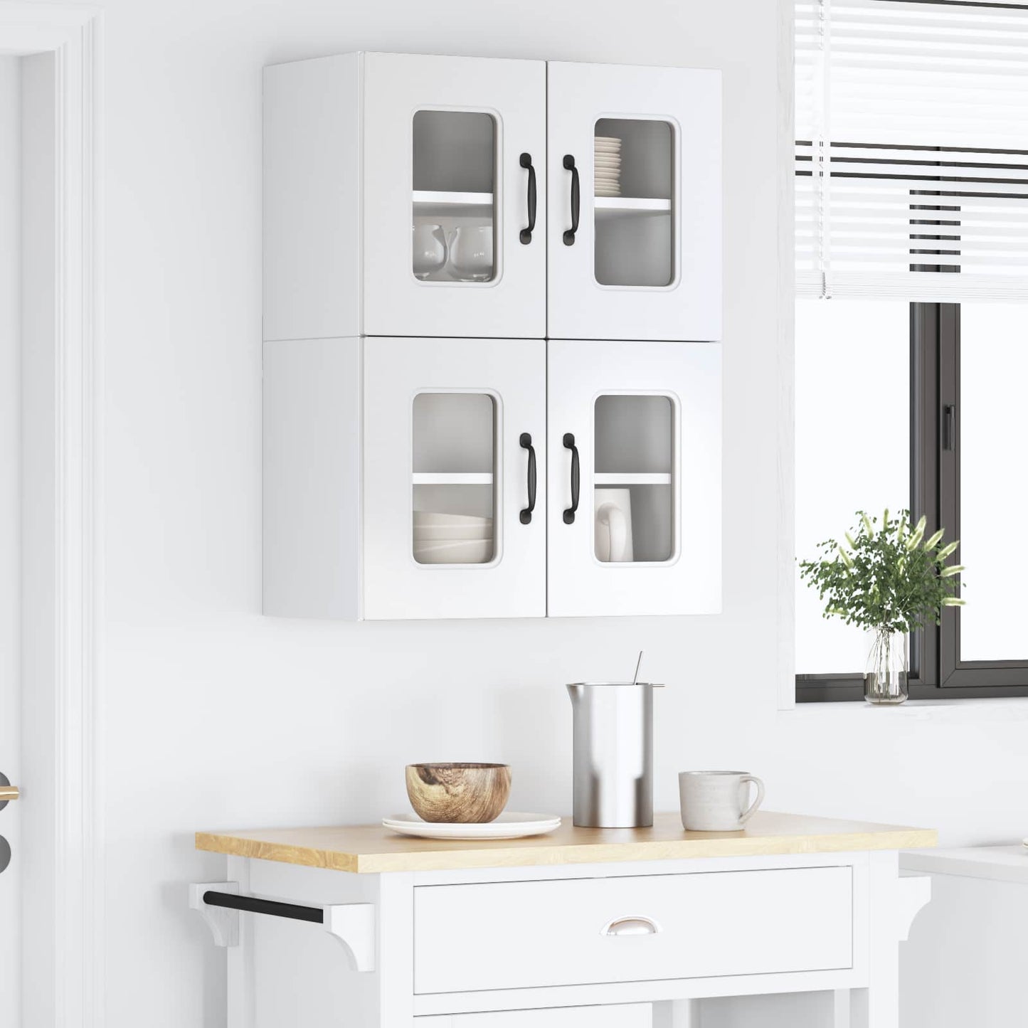 Dishwasher Panel Kalmar 2 pcs High Gloss White 60 x 31 x 40 cm