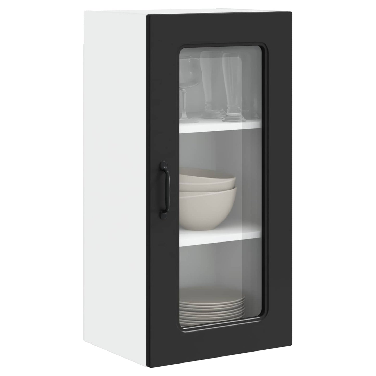 Dishwasher Panel Kalmar Black 40 x 31 x 80 cm Engineered Wood