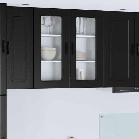 Dishwasher Panel Kalmar 2 pcs Black 40 x 31 x 80 cm