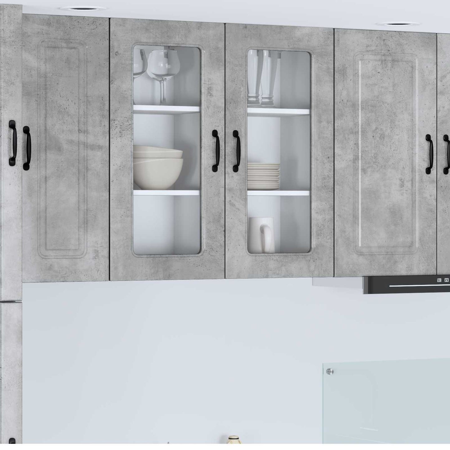Dishwasher Panel Kalmar Concrete Grey 40 x 31 x 80 cm