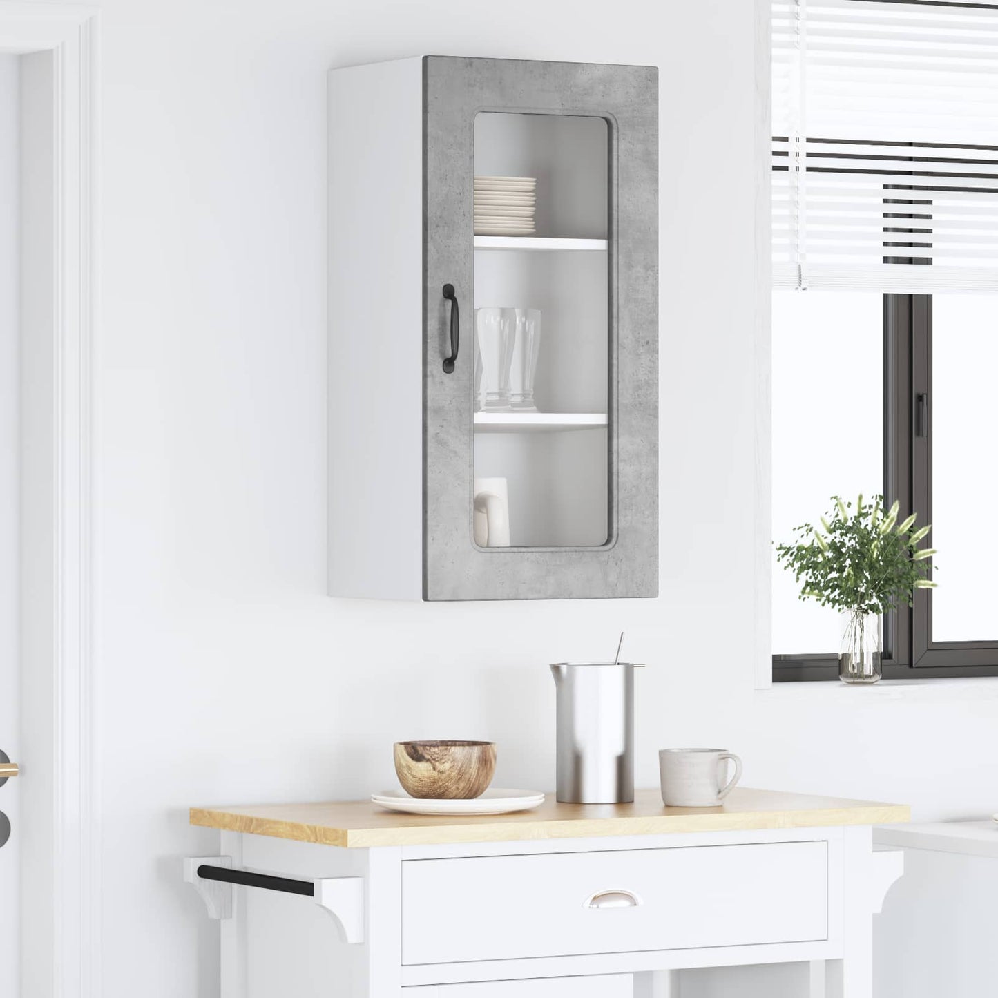 Dishwasher Panel Kalmar Concrete Grey 40 x 31 x 80 cm