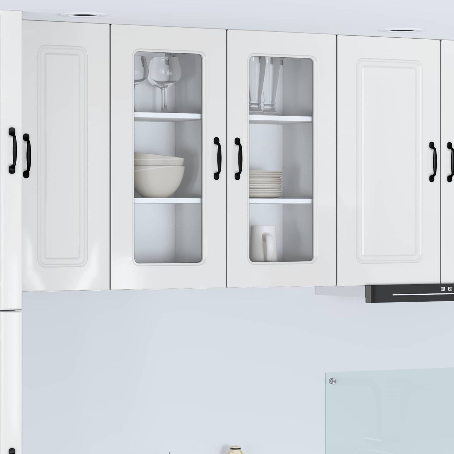 Dishwasher Panel Kalmar 2 pcs High Gloss White 40 x 31 x 80 cm