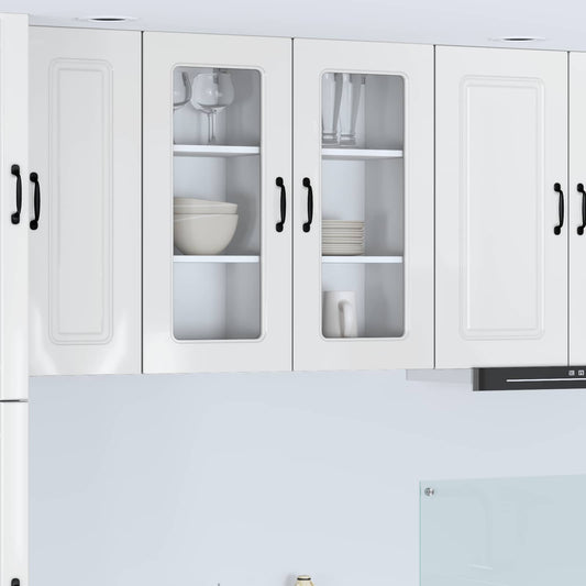 Dishwasher Panel Kalmar 2 pcs High Gloss White 40 x 31 x 80 cm