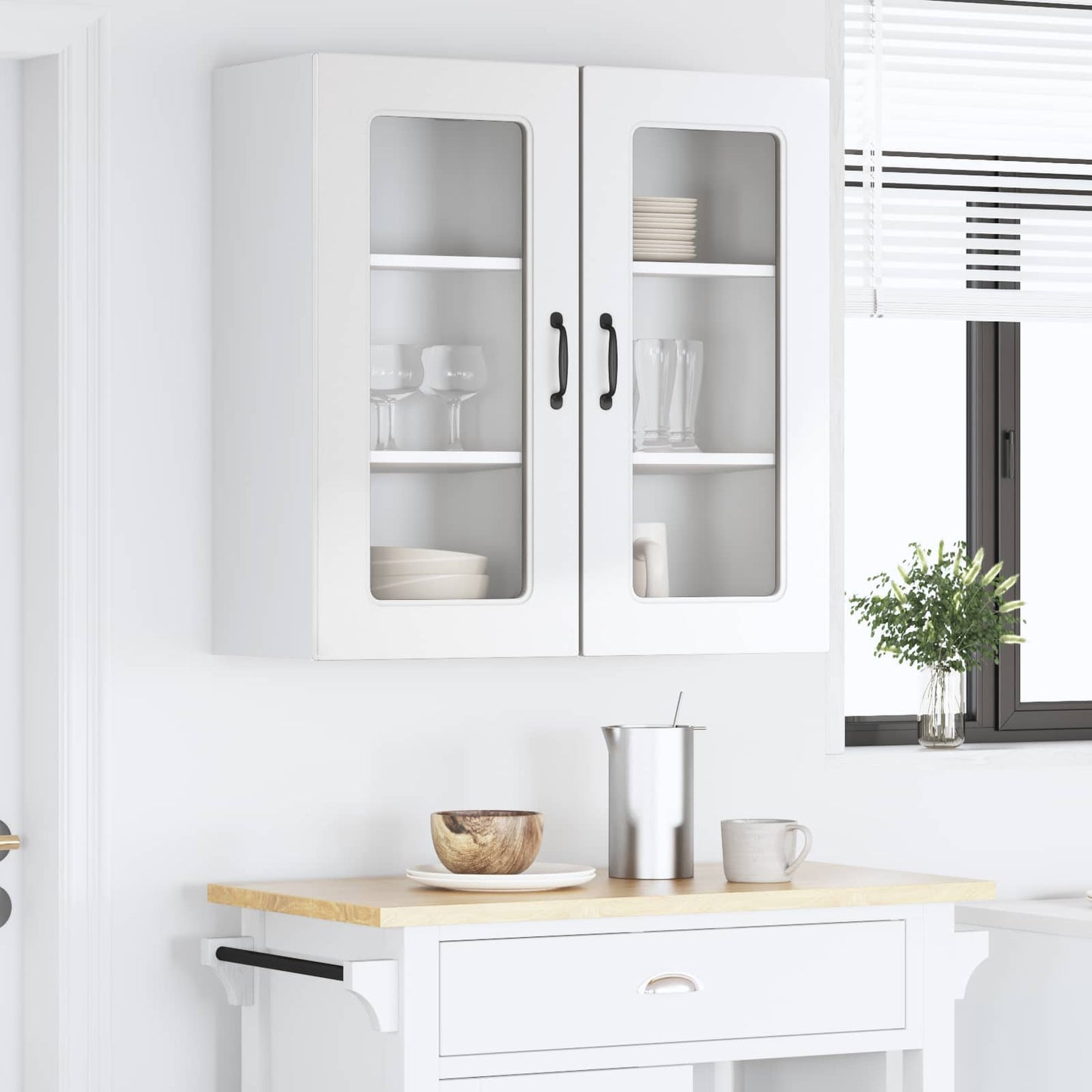 Dishwasher Panel Kalmar 2 pcs High Gloss White 40 x 31 x 80 cm