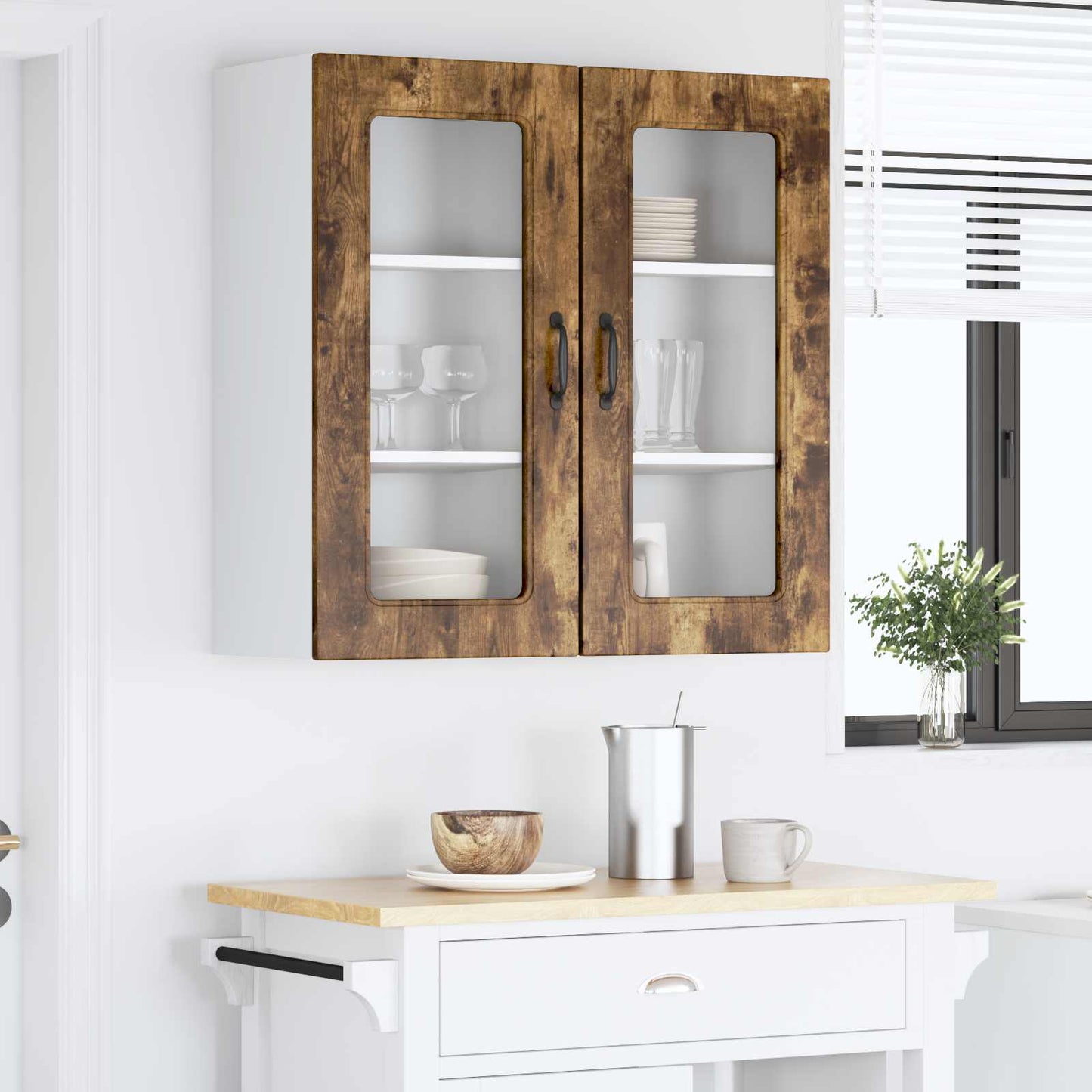 Dishwasher Panel Kalmar 2 pcs Smoked Oak 40 x 31 x 80 cm