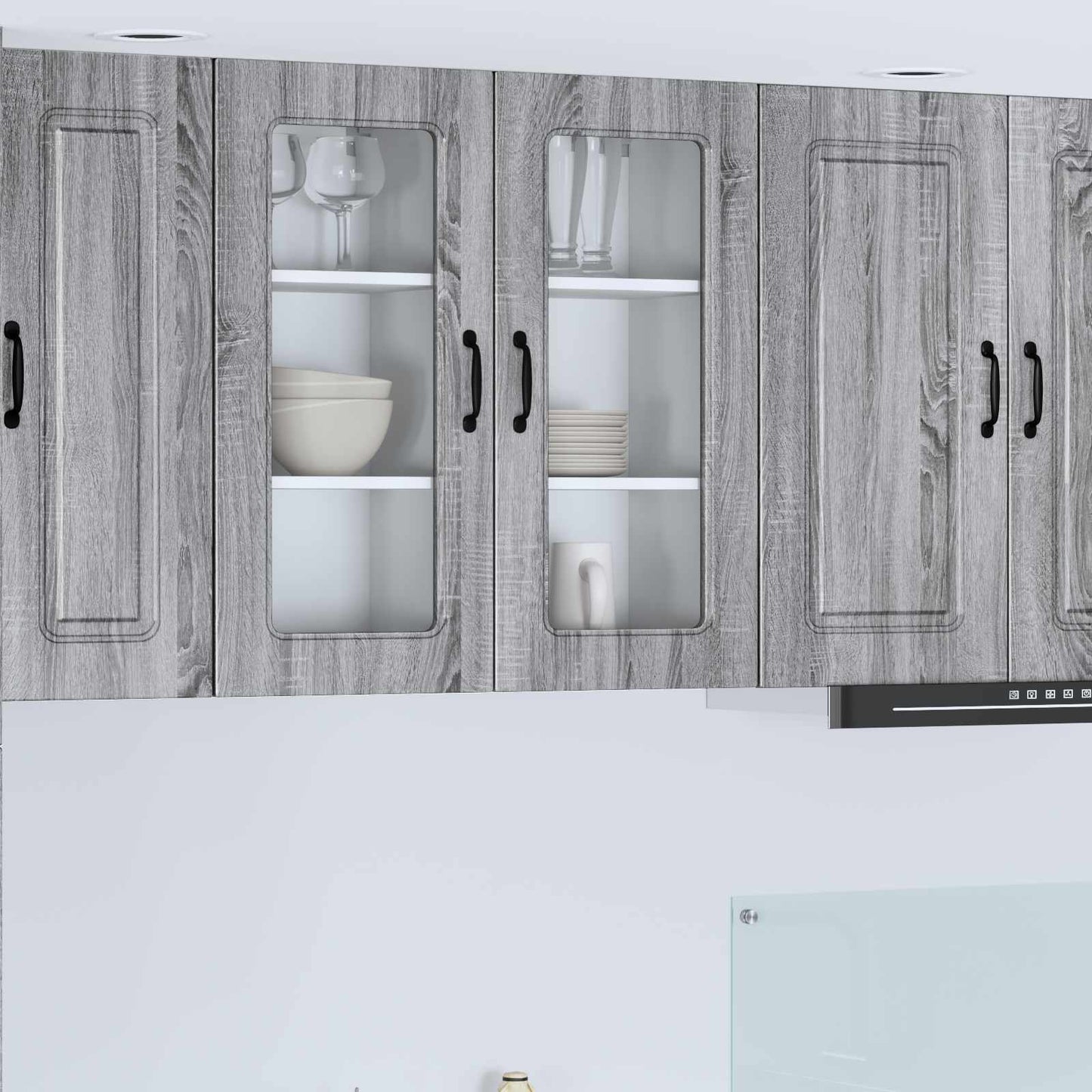 Dishwasher Panel Kalmar 2 pcs Grey Sonoma Engineered Wood