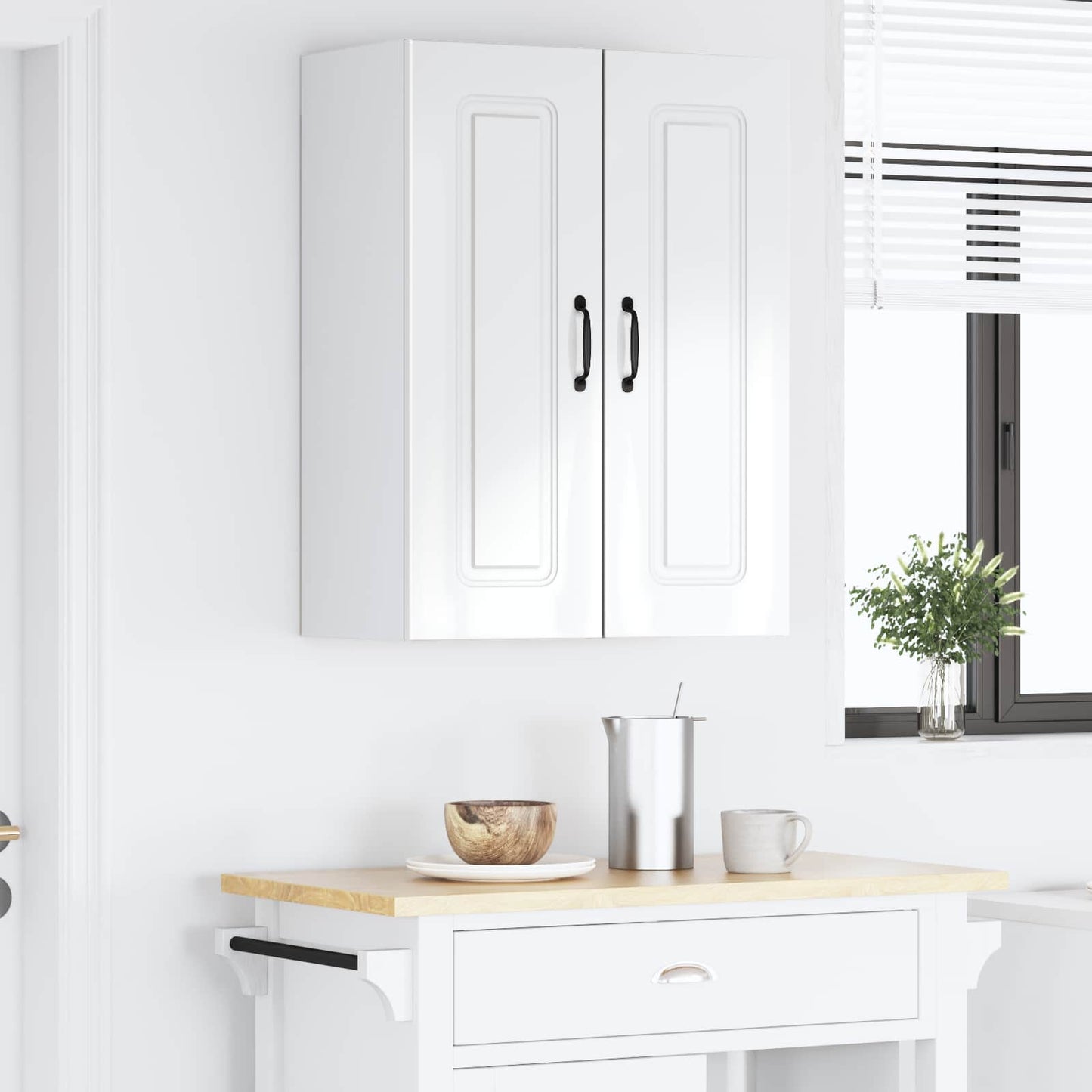 Dishwasher Panel Kalmar 2 pcs High Gloss White 30 x 31 x 80 cm
