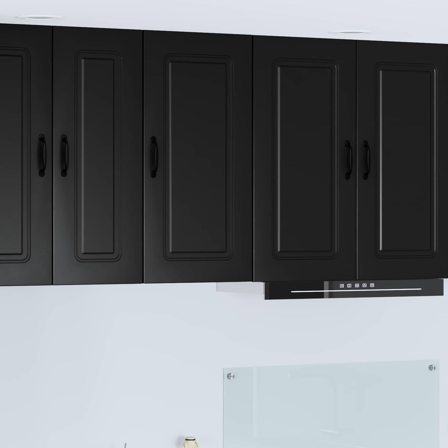 Dishwasher Panel Kalmar Black 40 x 31 x 80 cm Engineered Wood