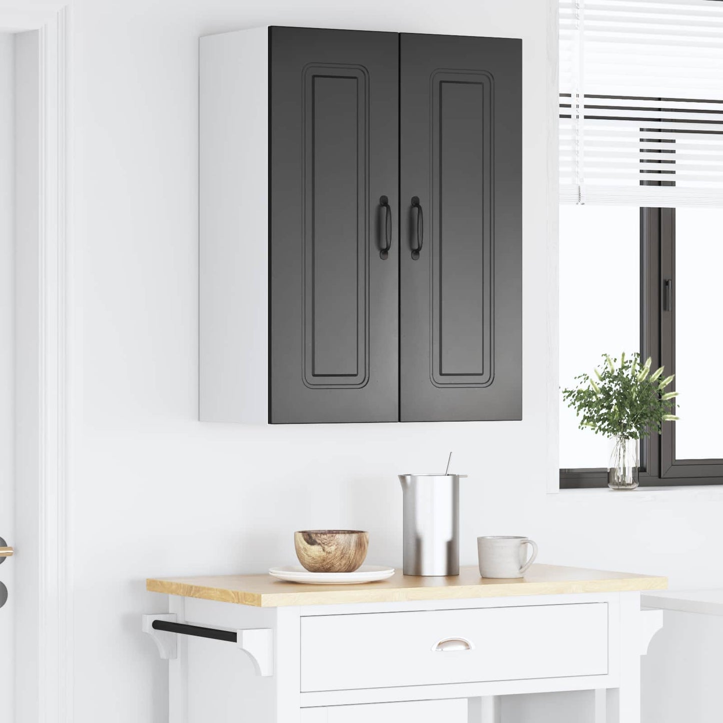 Dishwasher Panel Kalmar Black 60 x 31 x 80 cm Engineered Wood