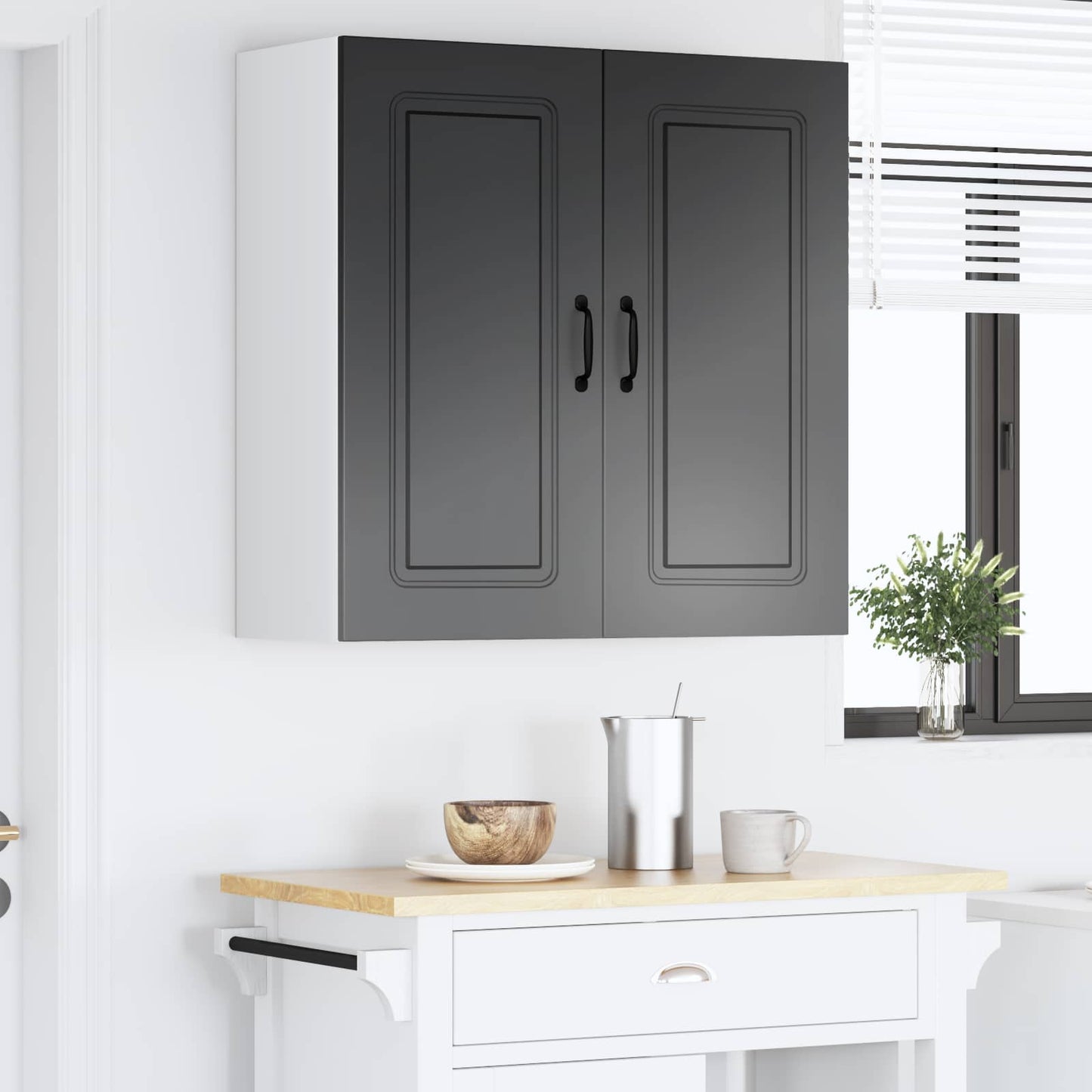 Dishwasher Panel Kalmar Black 80 x 31 x 80 cm Engineered Wood