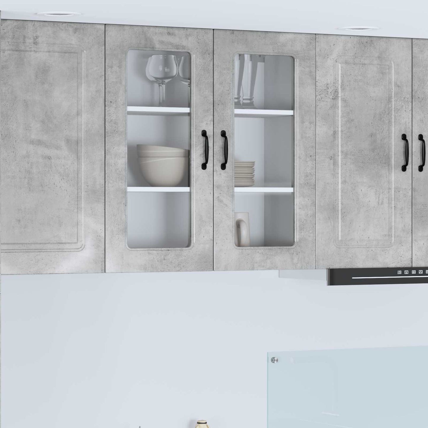 Dishwasher Panel Kalmar Concrete Grey 80 x 31 x 80 cm