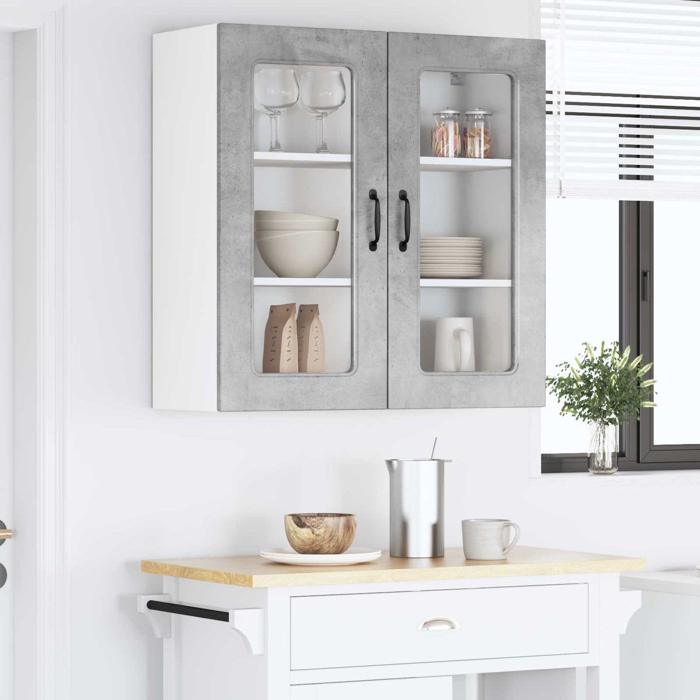 Dishwasher Panel Kalmar Concrete Grey 80 x 31 x 80 cm