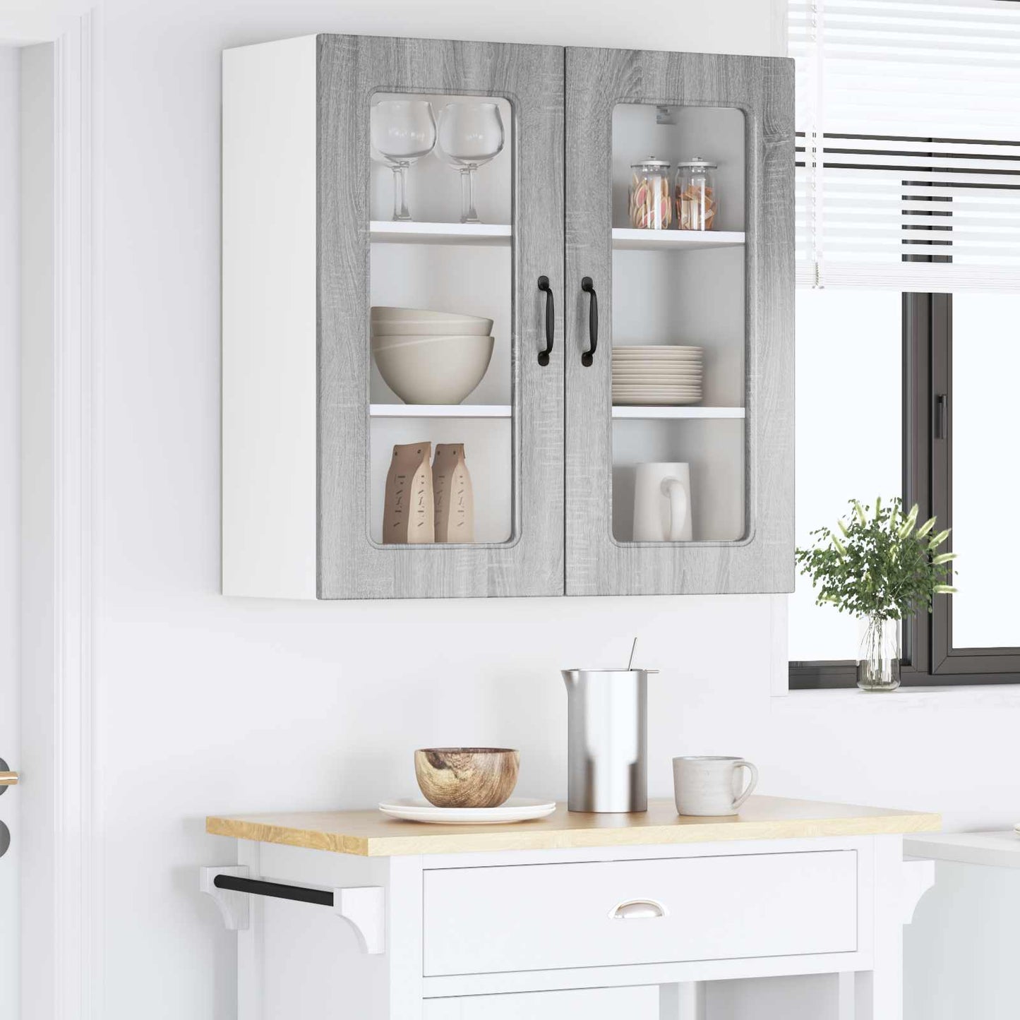 Dishwasher Panel Kalmar Grey Sonoma 80 x 31 x 80 cm
