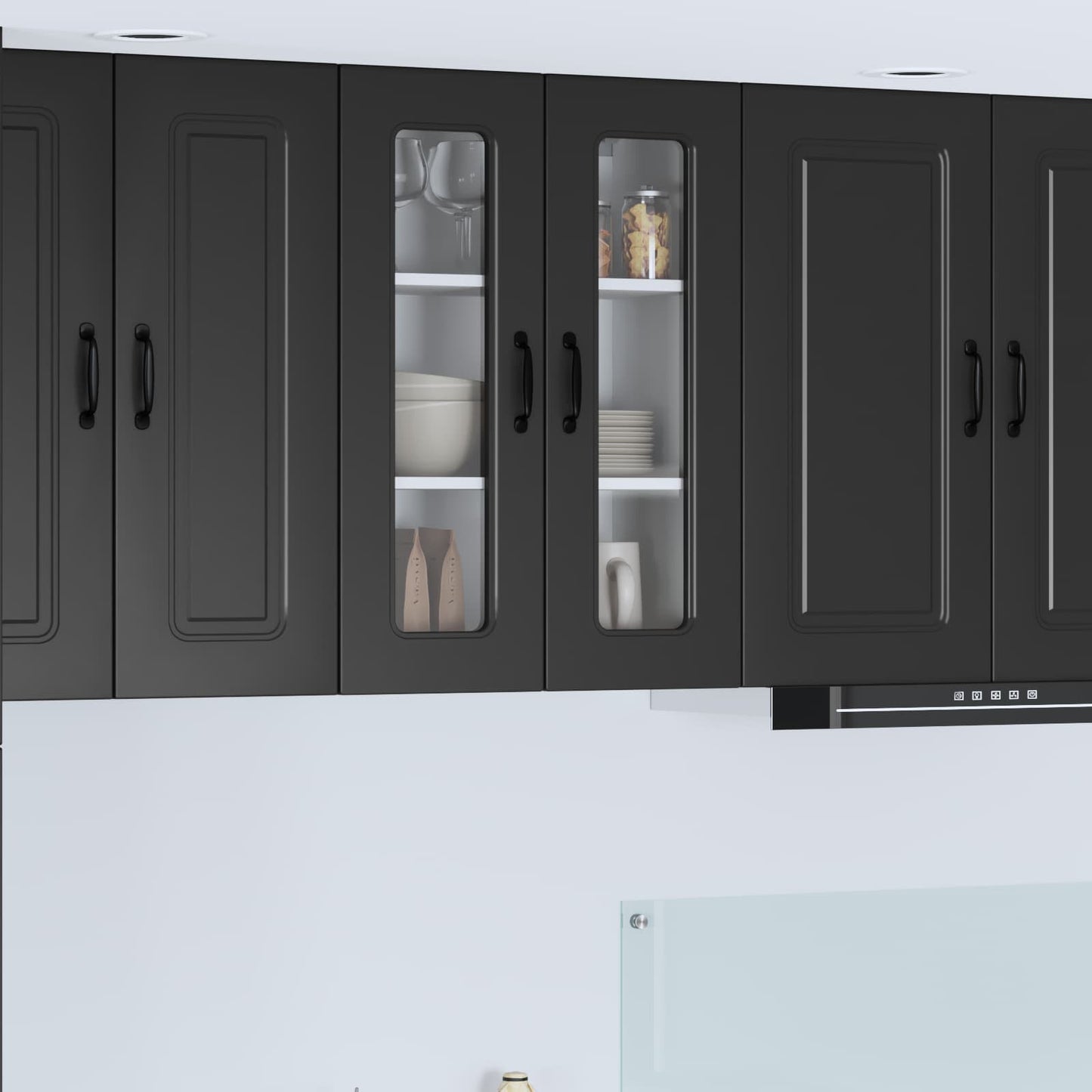 Dishwasher Panel Kalmar Black 60 x 31 x 80 cm Engineered Wood