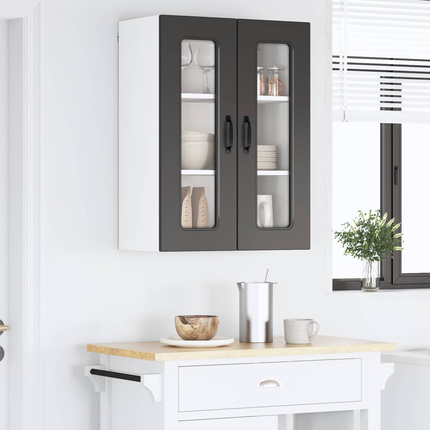 Dishwasher Panel Kalmar Black 60 x 31 x 80 cm Engineered Wood