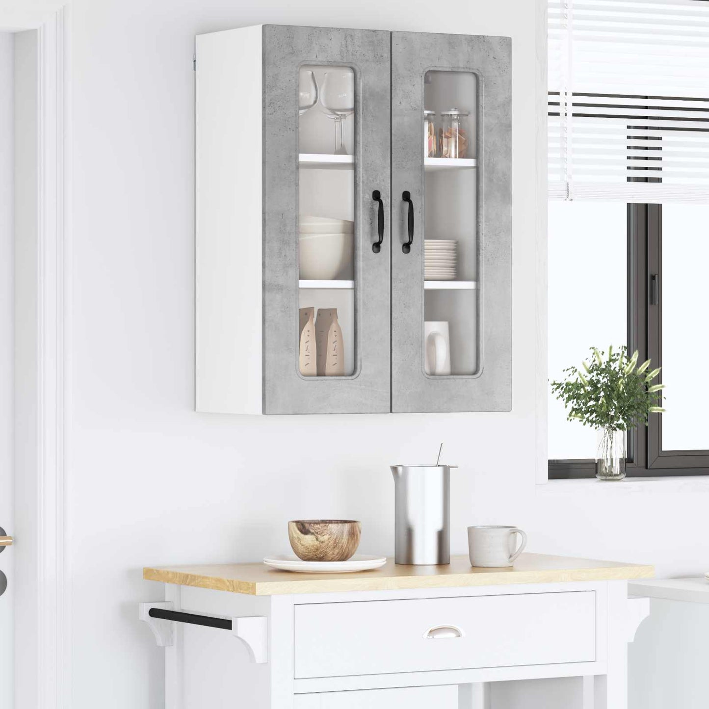 Dishwasher Panel Kalmar Concrete Grey 60 x 31 x 80 cm