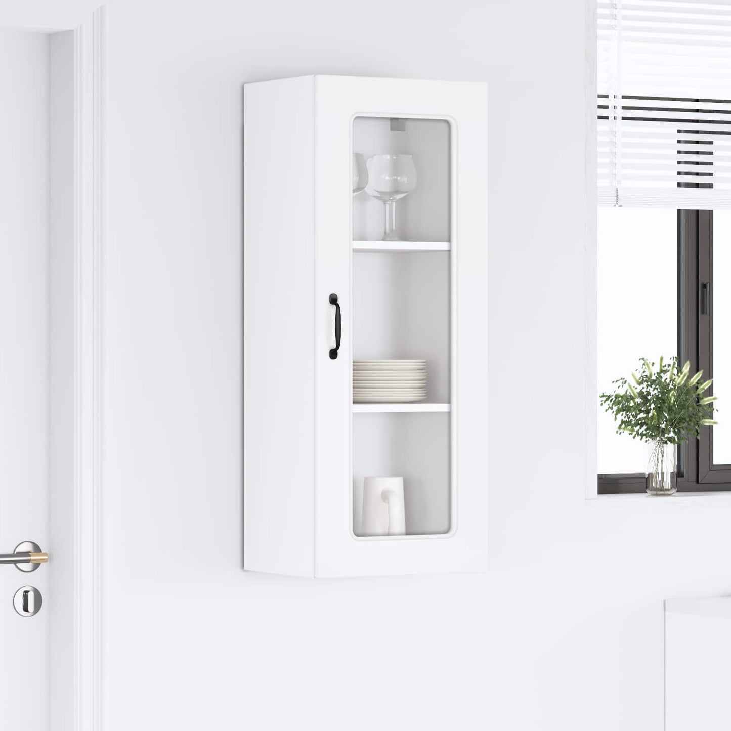 Dishwasher Panel Kalmar High Gloss White 40 x 31 x 100 cm
