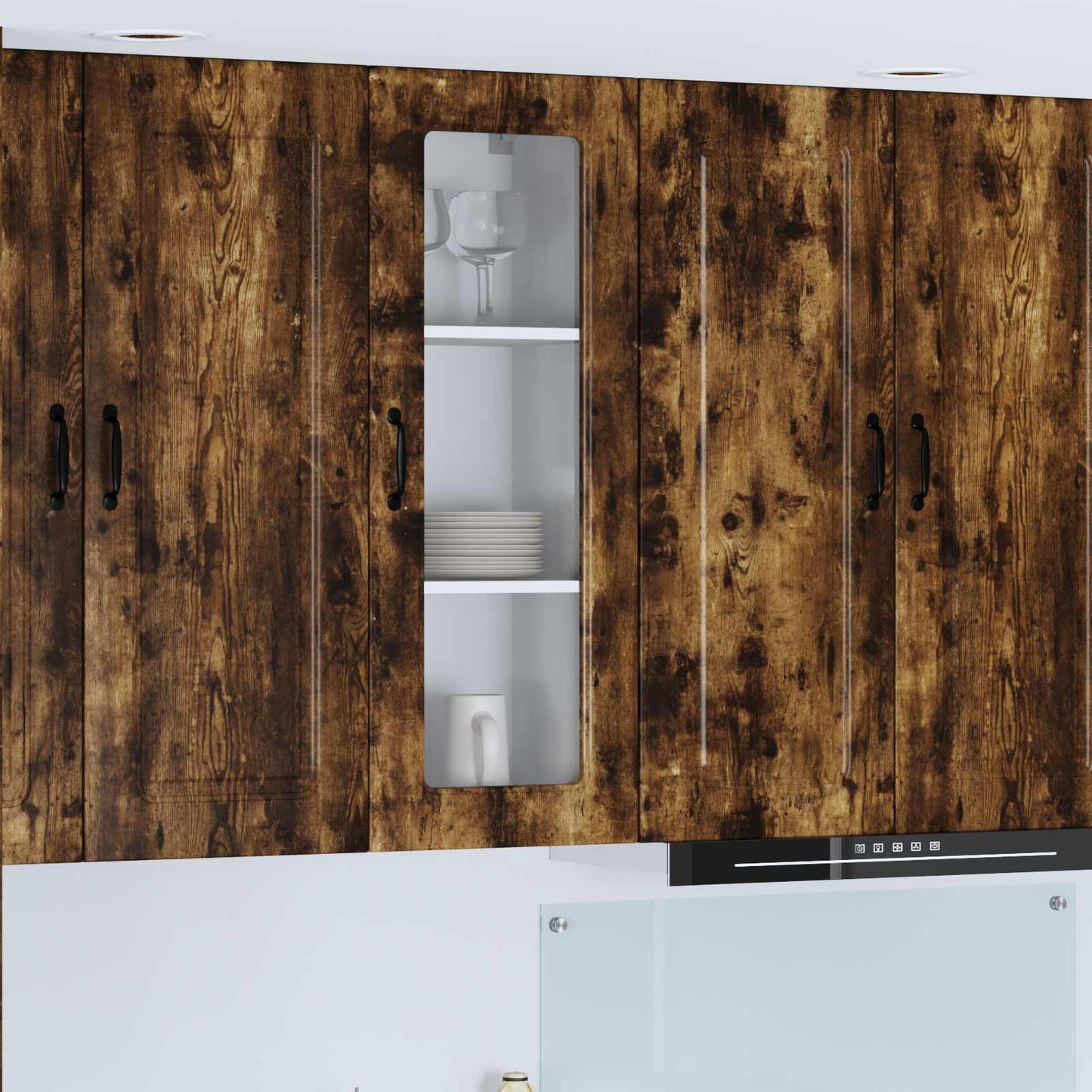 Dishwasher Panel Kalmar Smoked Oak 40 x 31 x 100 cm