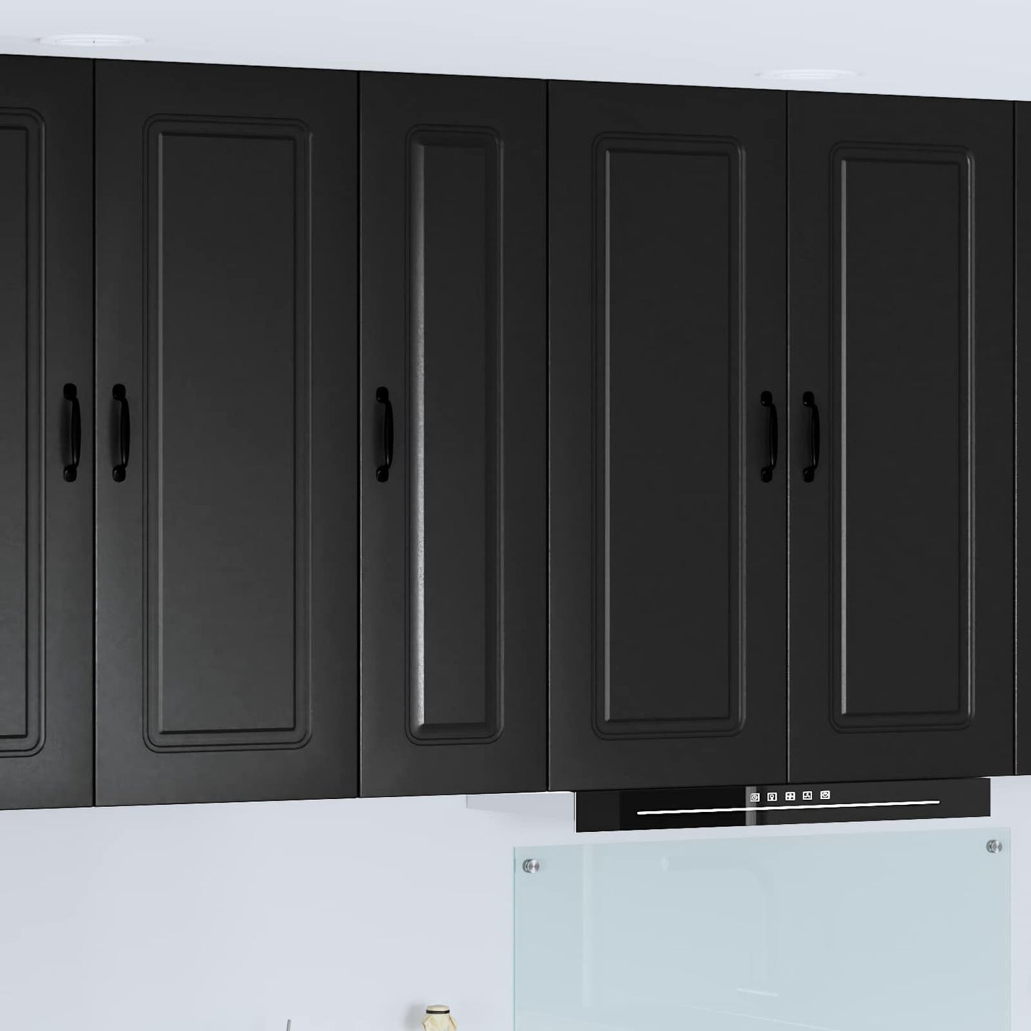 Dishwasher Panel Kalmar Black 30 x 31 x 100 cm Engineered Wood