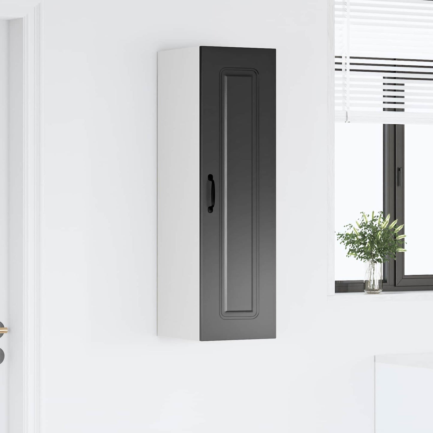 Dishwasher Panel Kalmar Black 30 x 31 x 100 cm Engineered Wood