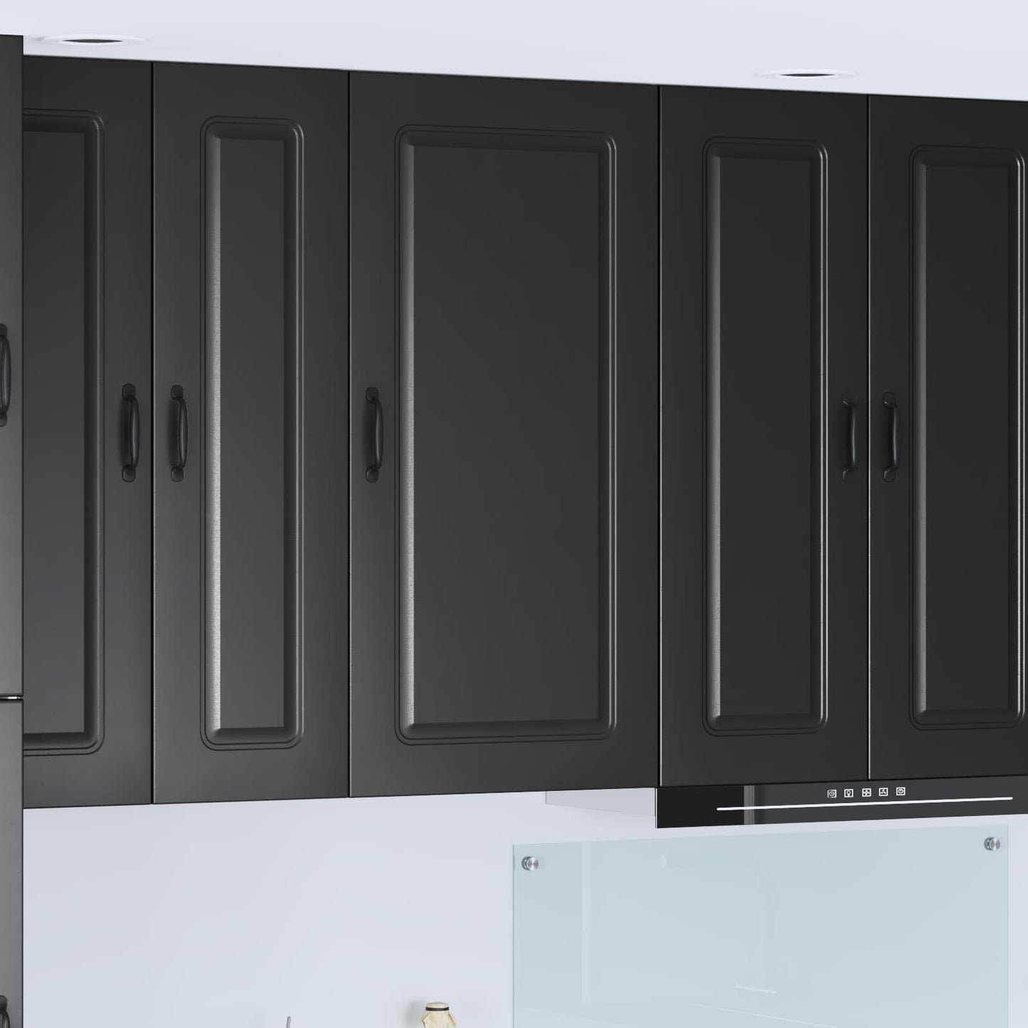 Dishwasher Panel Kalmar Black 50 x 31 x 100 cm Engineered Wood