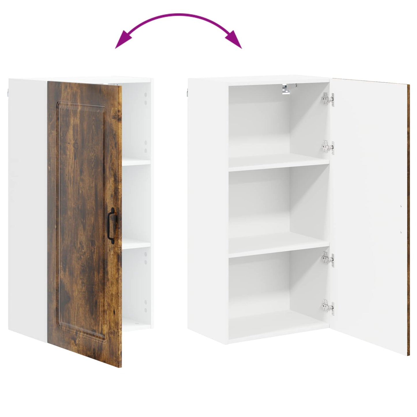 Dishwasher Panel Kalmar Smoked Oak 50 x 31 x 100 cm