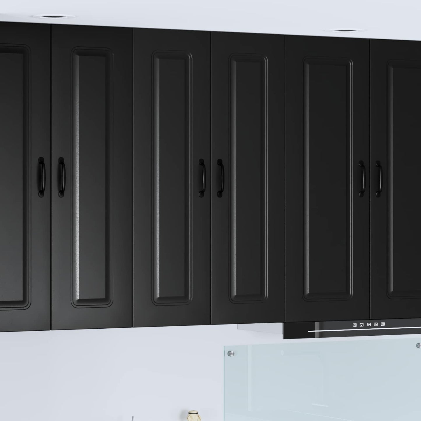 Dishwasher Panel Kalmar Black 60 x 31 x 100 cm Engineered Wood