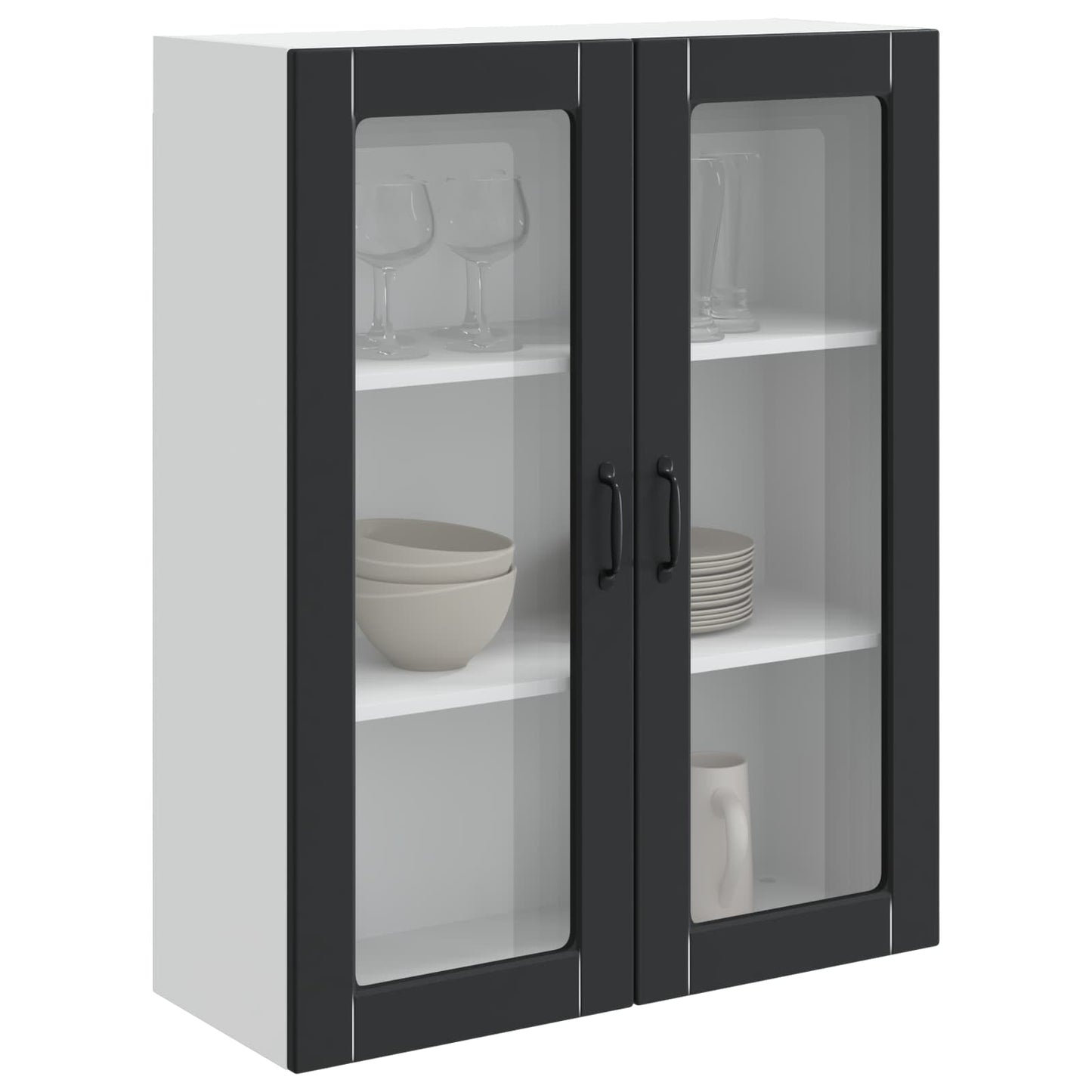 Dishwasher Panel Kalmar Black 80 x 31 x 100 cm Engineered Wood