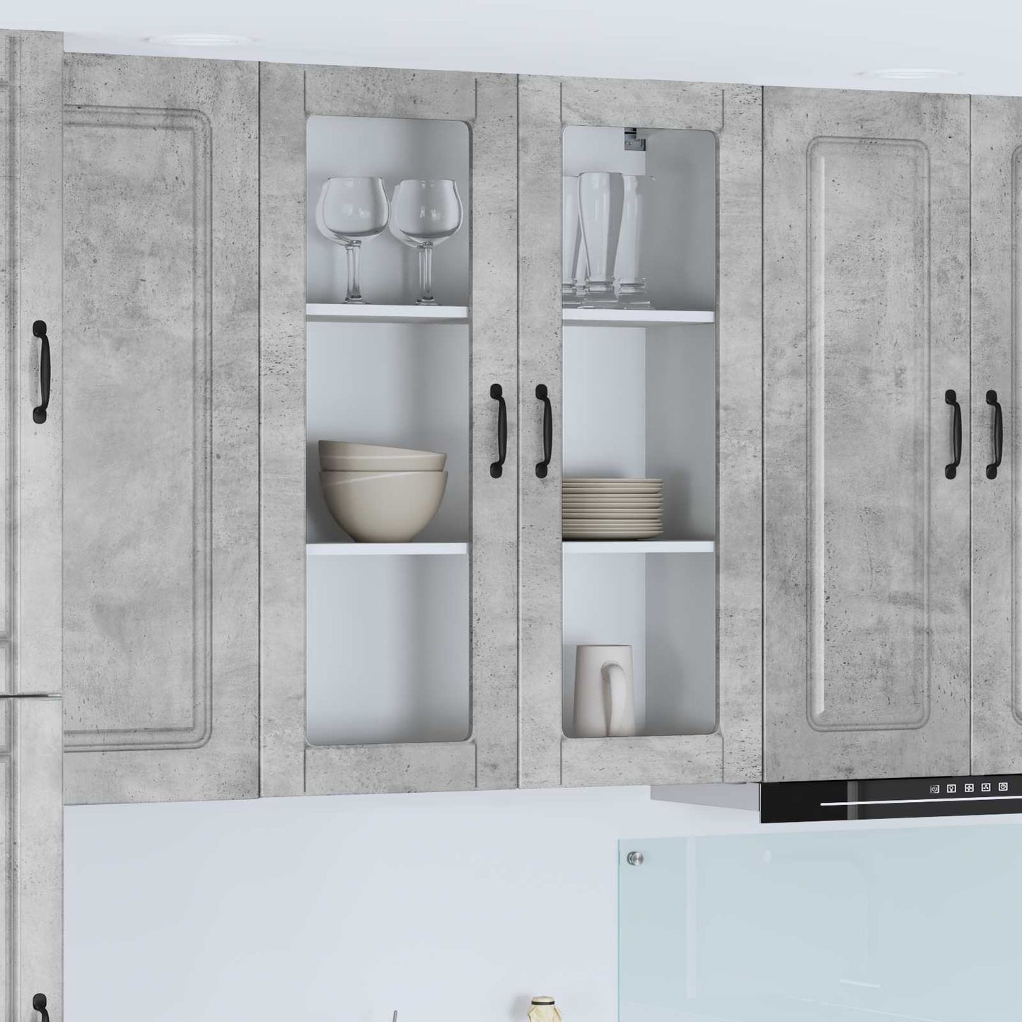 Dishwasher Panel Kalmar Concrete Grey 80 x 31 x 100 cm