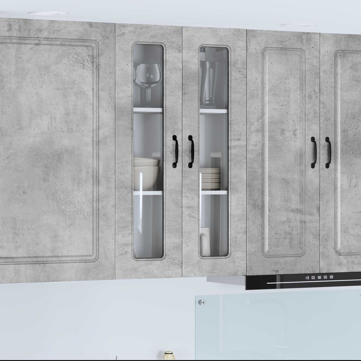 Dishwasher Panel Kalmar Concrete Grey 60 x 31 x 100 cm