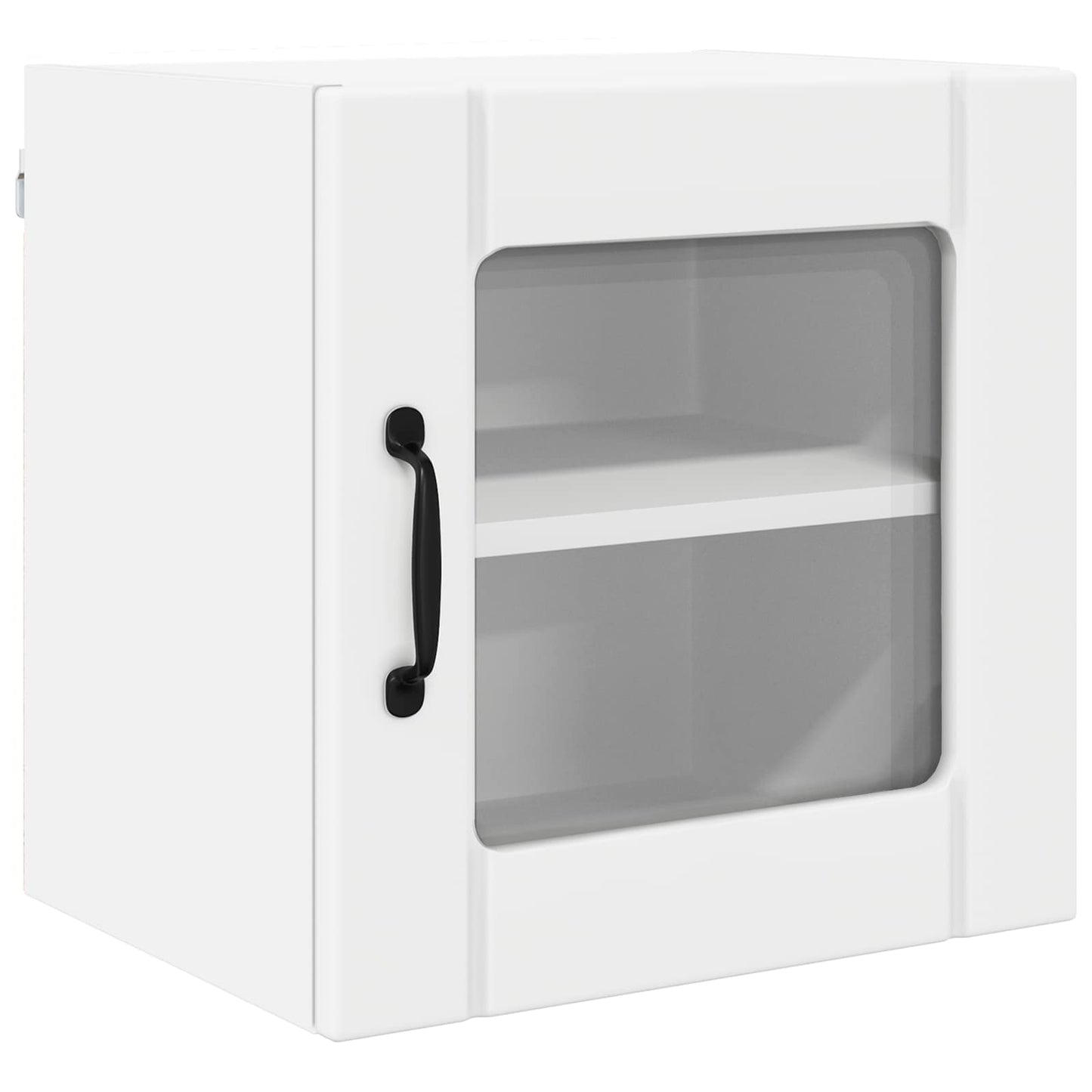 Wall Glass Cabinet LUCCA White 40 x 31 x 40 cm Engineered Wood