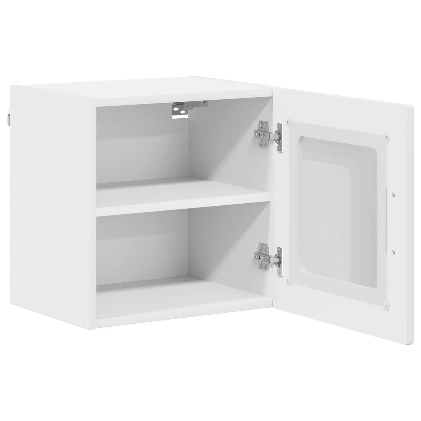 Wall Glass Cabinet LUCCA White 40 x 31 x 40 cm Engineered Wood