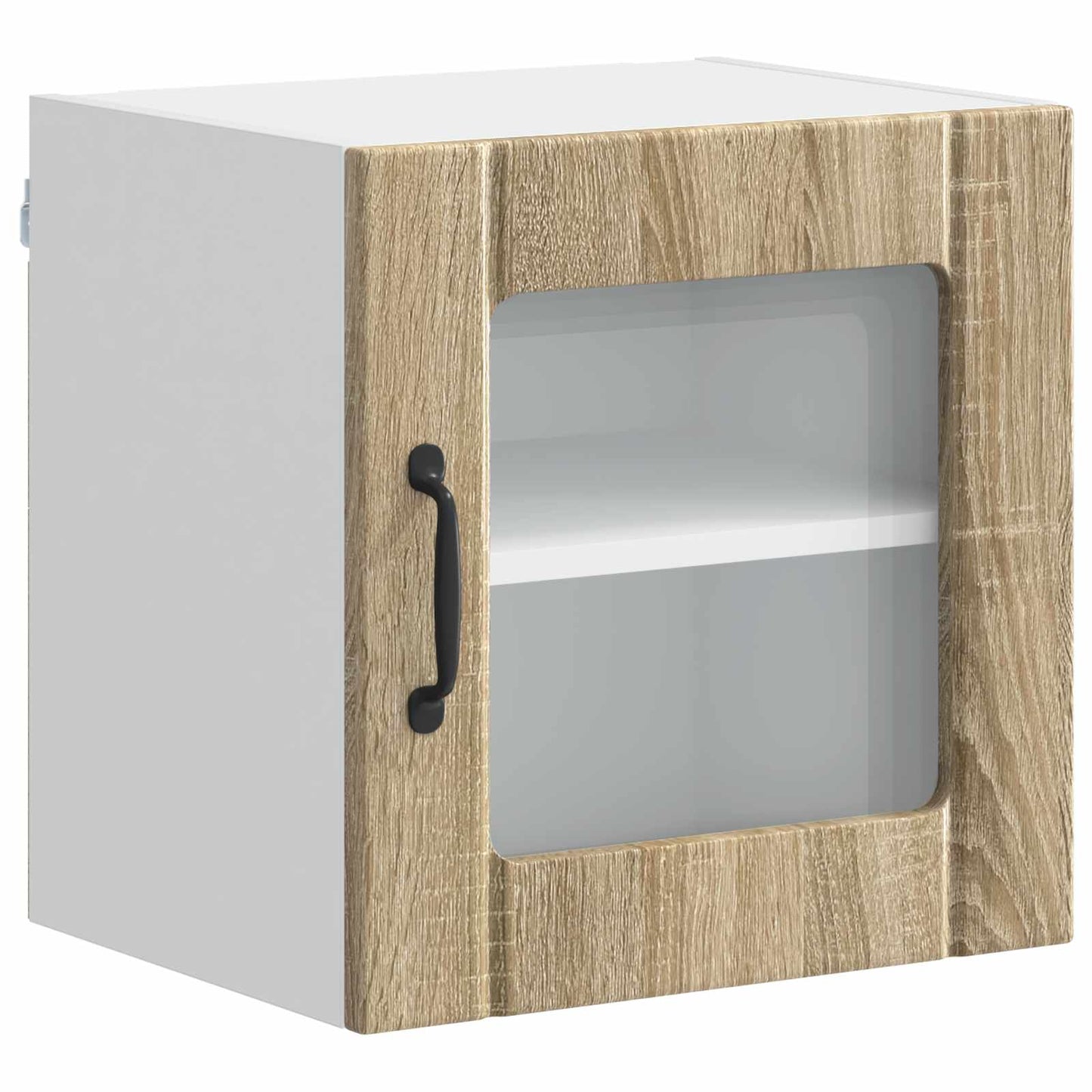 Wall Glass Cabinet LUCCA Sonoma Oak 40 x 31 x 40 cm