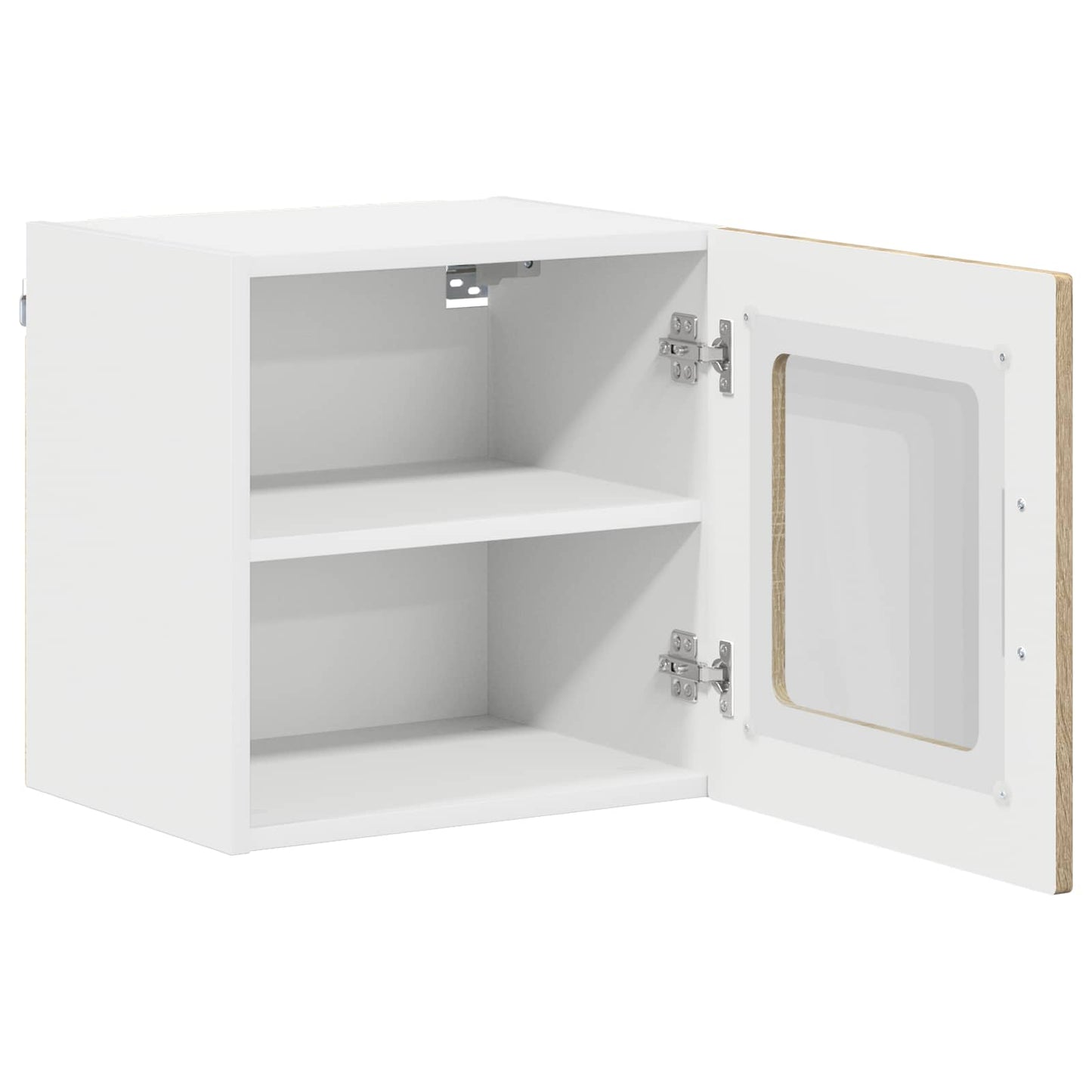 Wall Glass Cabinet LUCCA Sonoma Oak 40 x 31 x 40 cm
