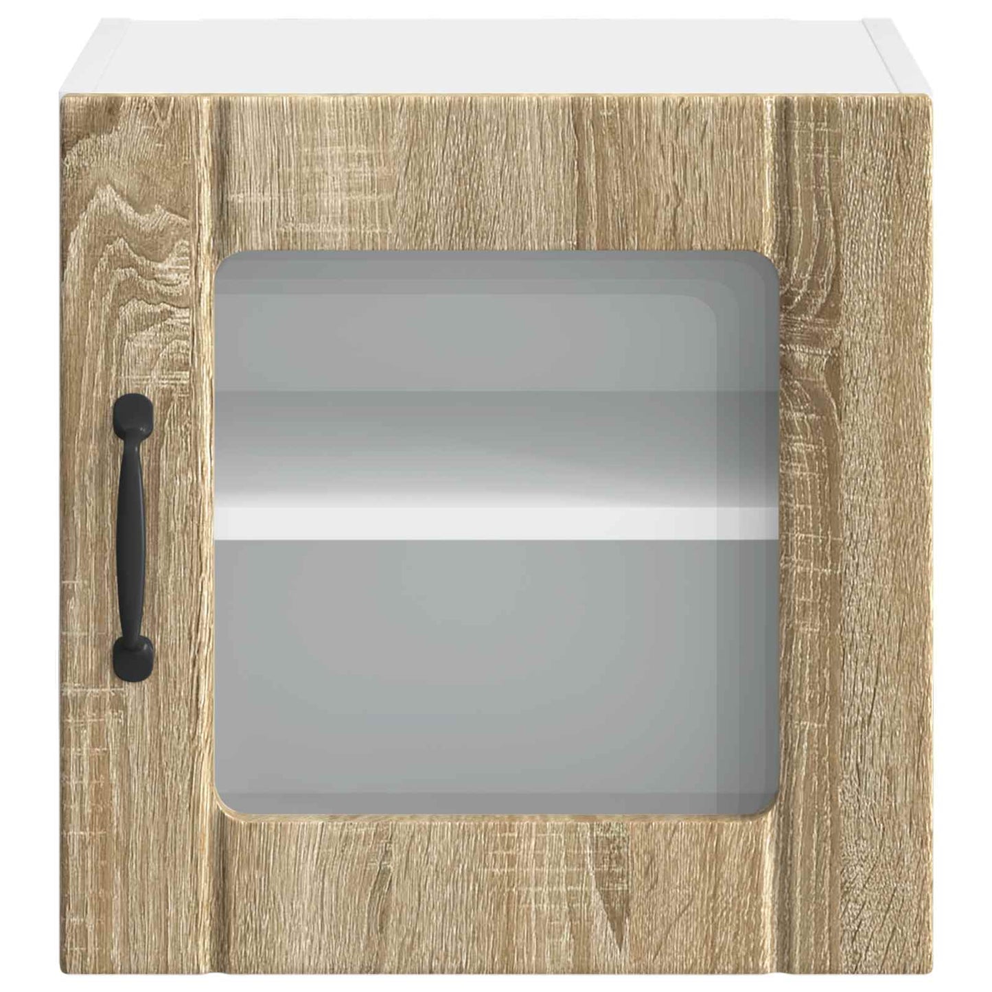 Wall Glass Cabinet LUCCA Sonoma Oak 40 x 31 x 40 cm