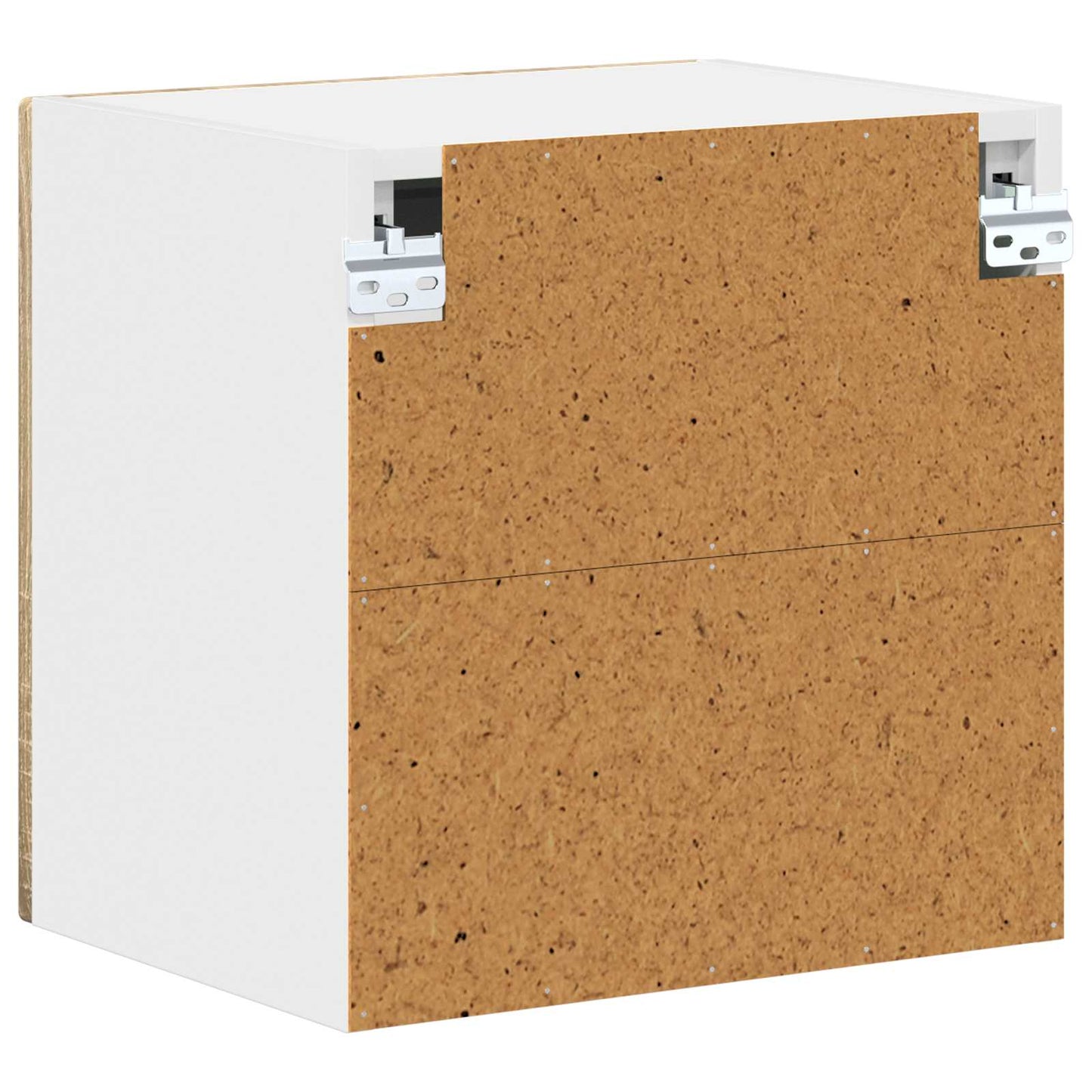 Wall Glass Cabinet LUCCA 2 pcs Sonoma Oak Engineered Wood