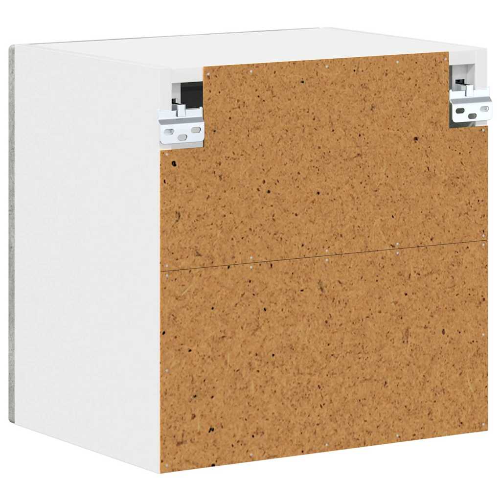 Wall Glass Cabinet LUCCA Concrete Grey 40 x 31 x 40 cm