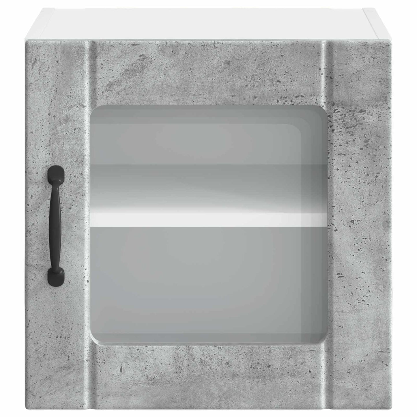 Wall Glass Cabinet LUCCA Concrete Grey 40 x 31 x 40 cm