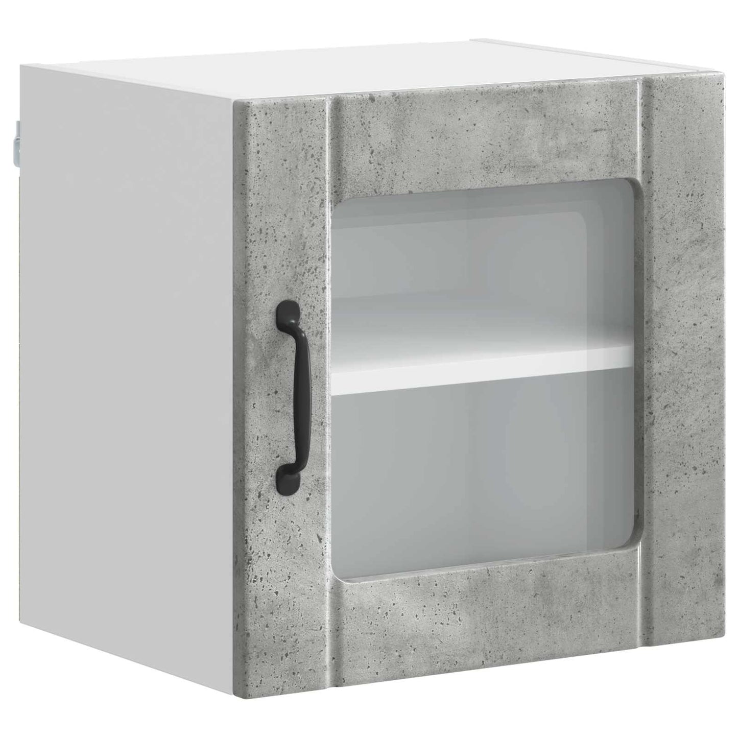 Wall Glass Cabinet LUCCA 2 pcs Concrete Grey 40 x 31 x 40 cm
