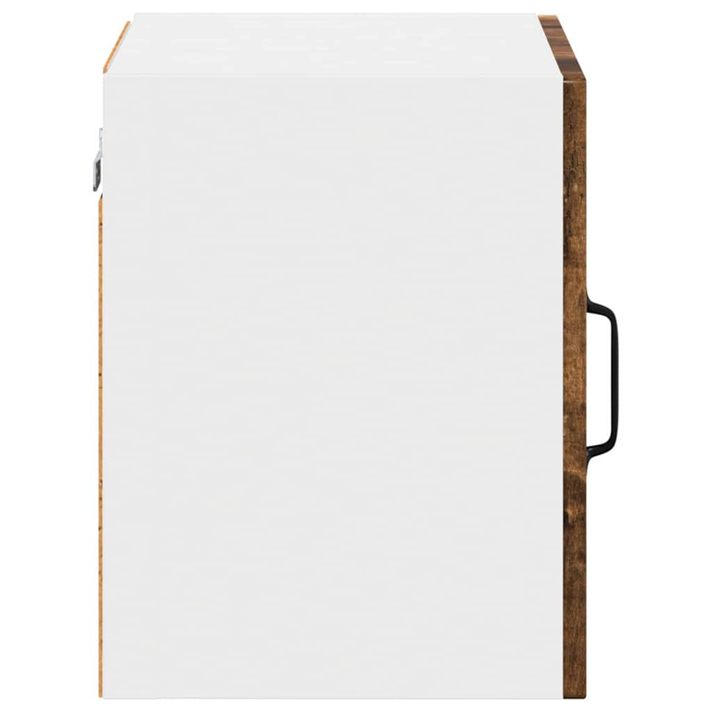 Wall Glass Cabinet Lucca Smoked Oak 40 x 31 x 40 cm