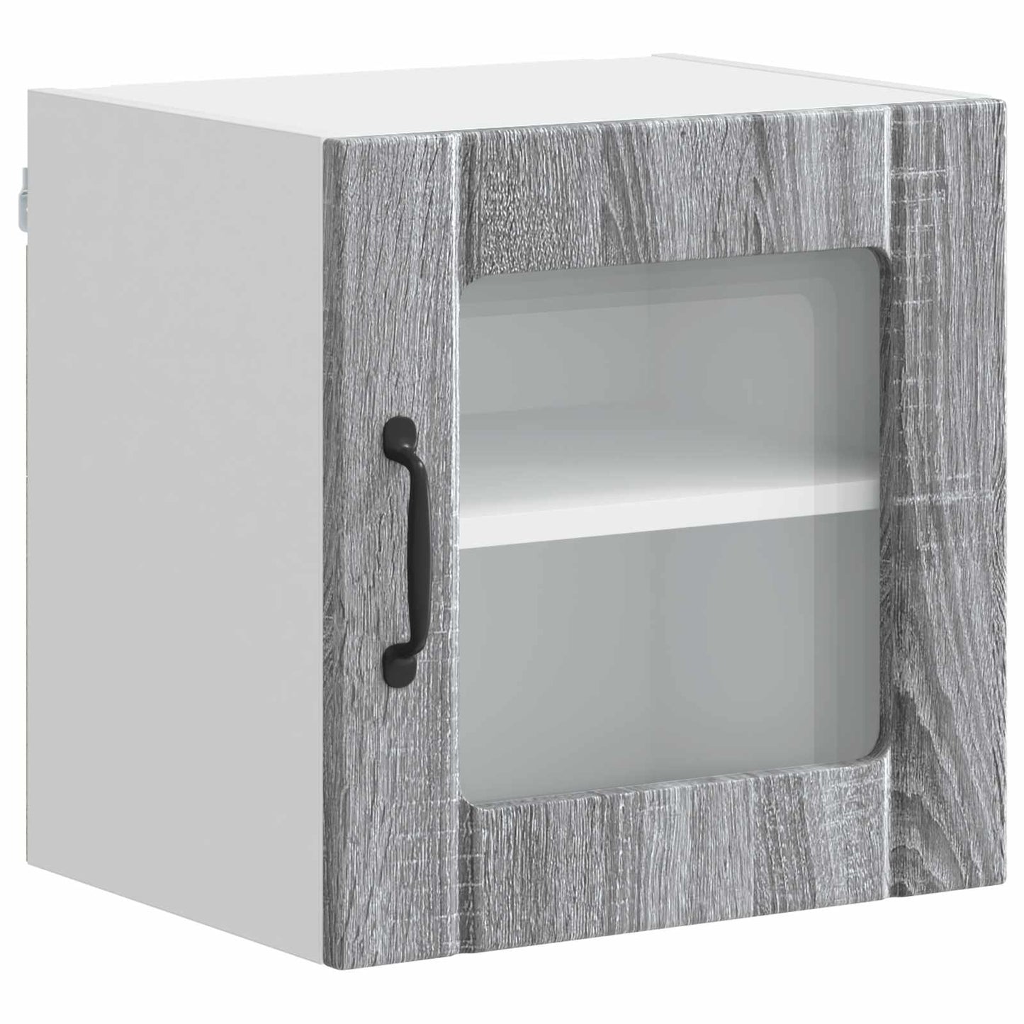 Wall Glass Cabinet LUCCA 2 pcs Grey Sonoma 40 x 31 x 40 cm