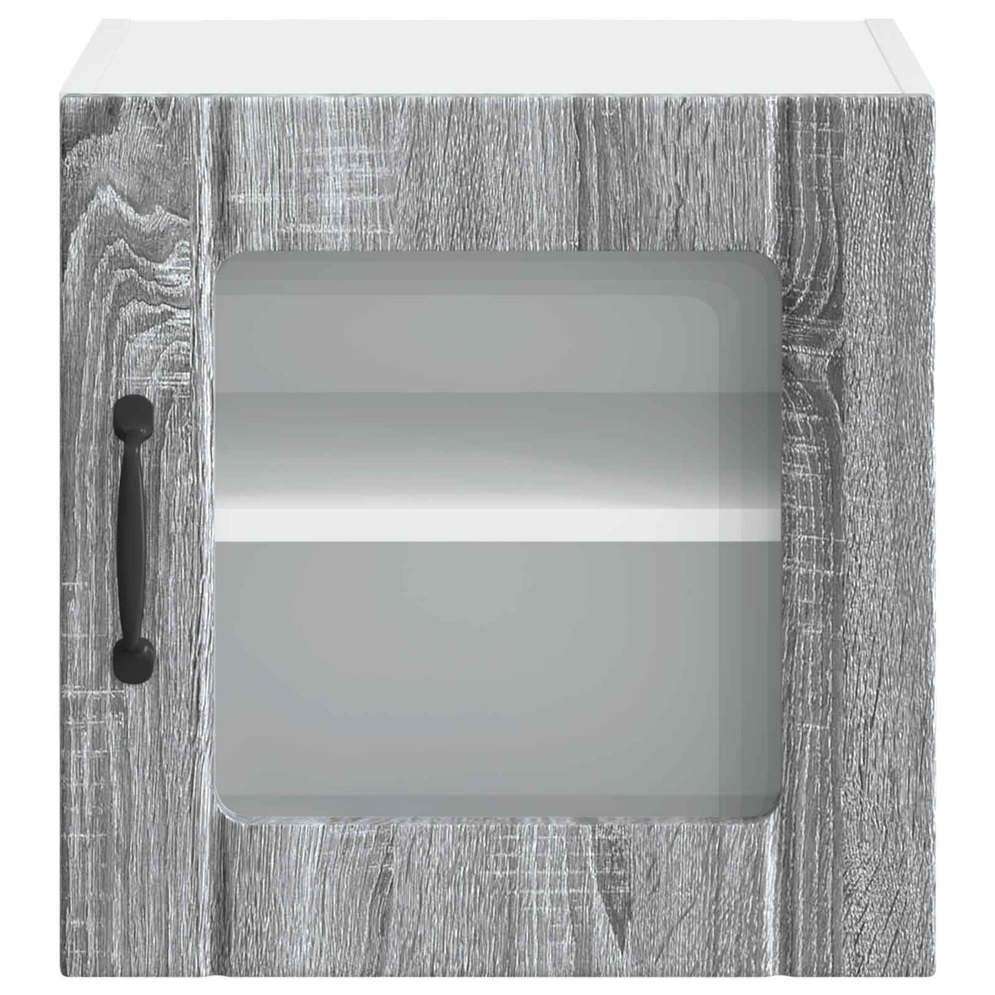 Wall Glass Cabinet LUCCA 2 pcs Grey Sonoma 40 x 31 x 40 cm