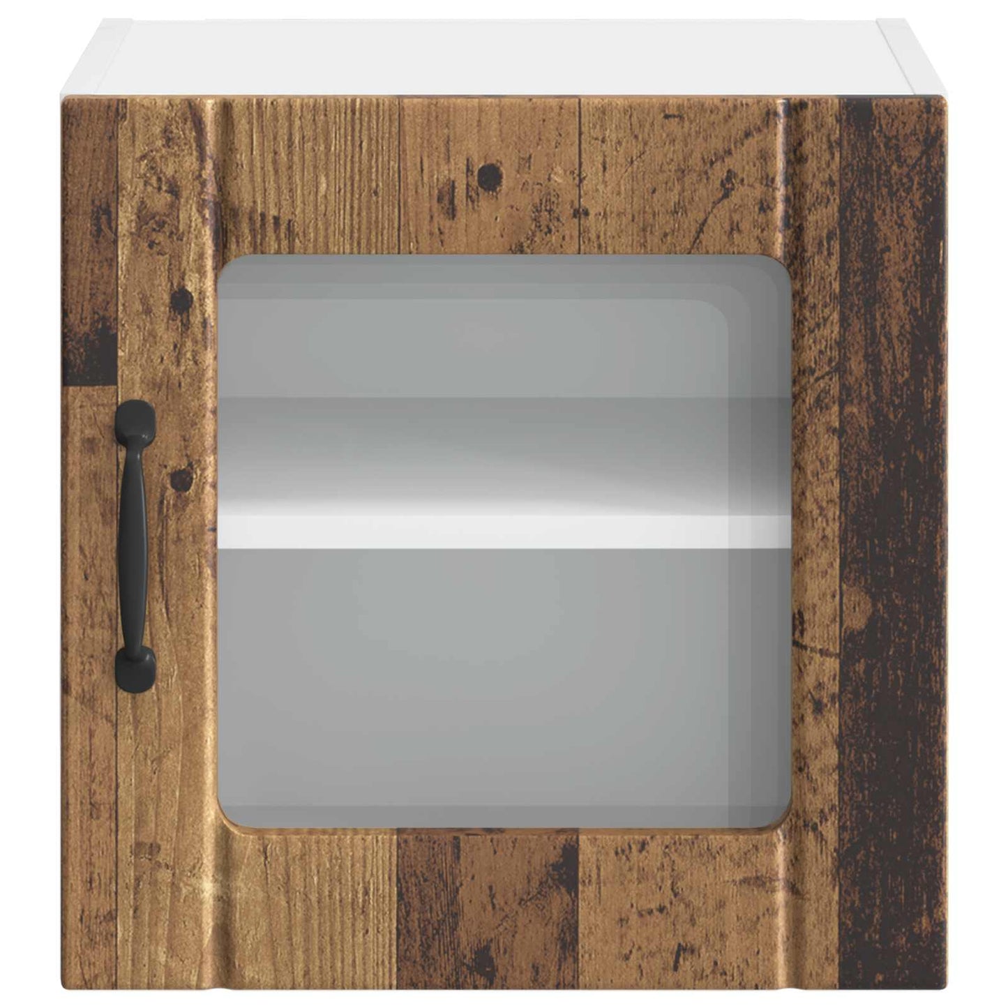 Wall Glass Cabinet LUCCA 2 pcs Old Wood 40 x 31 x 40 cm