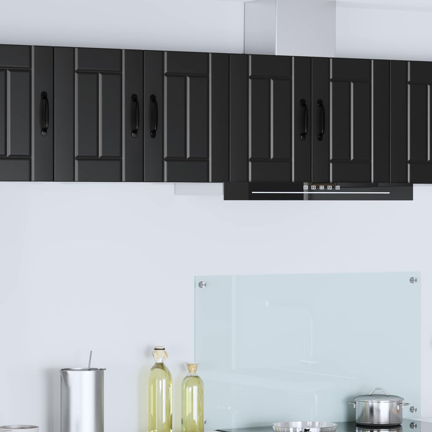 Wall Cabinet LUCCA Black 30 x 31 x 40 cm Engineered Wood