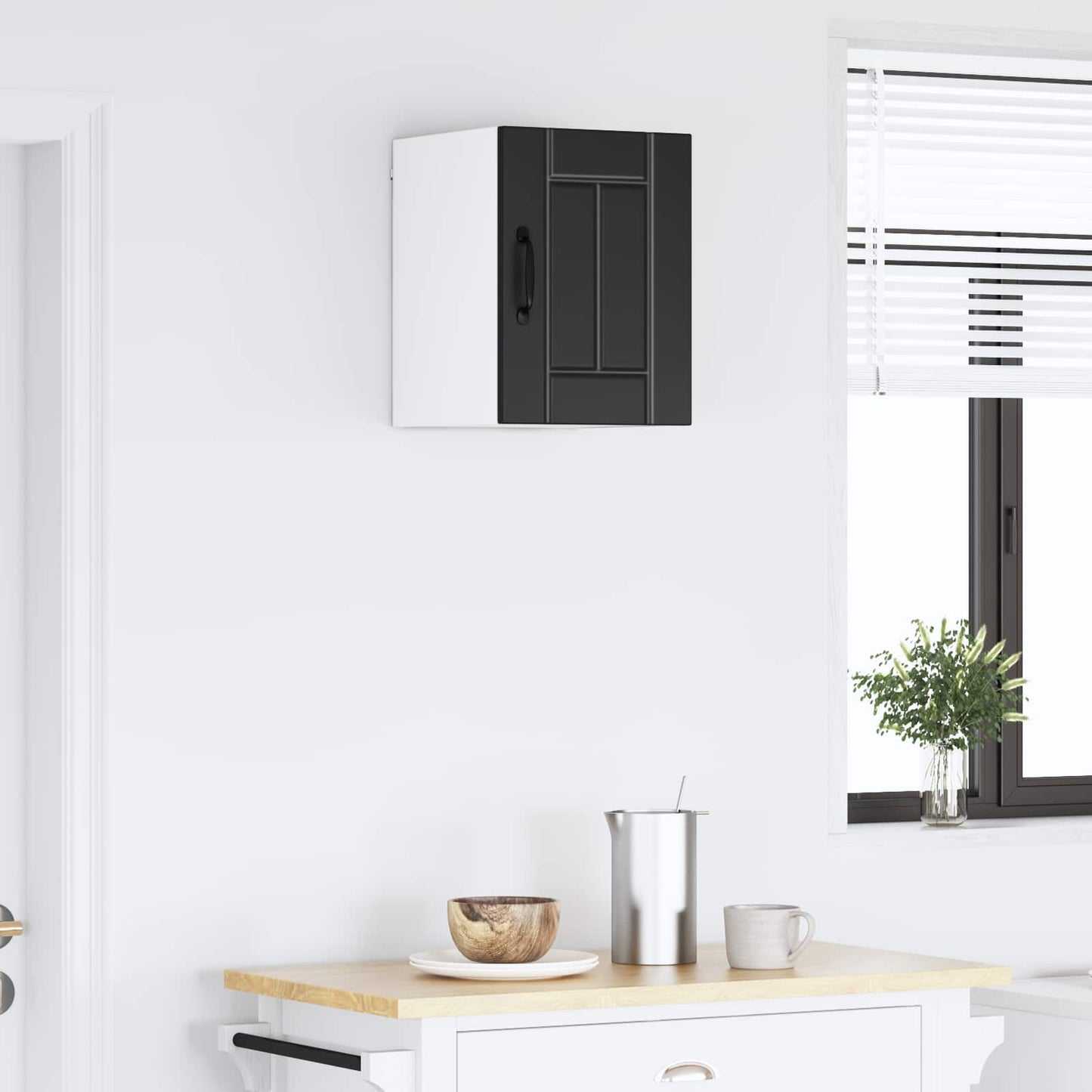Wall Cabinet LUCCA Black 30 x 31 x 40 cm Engineered Wood
