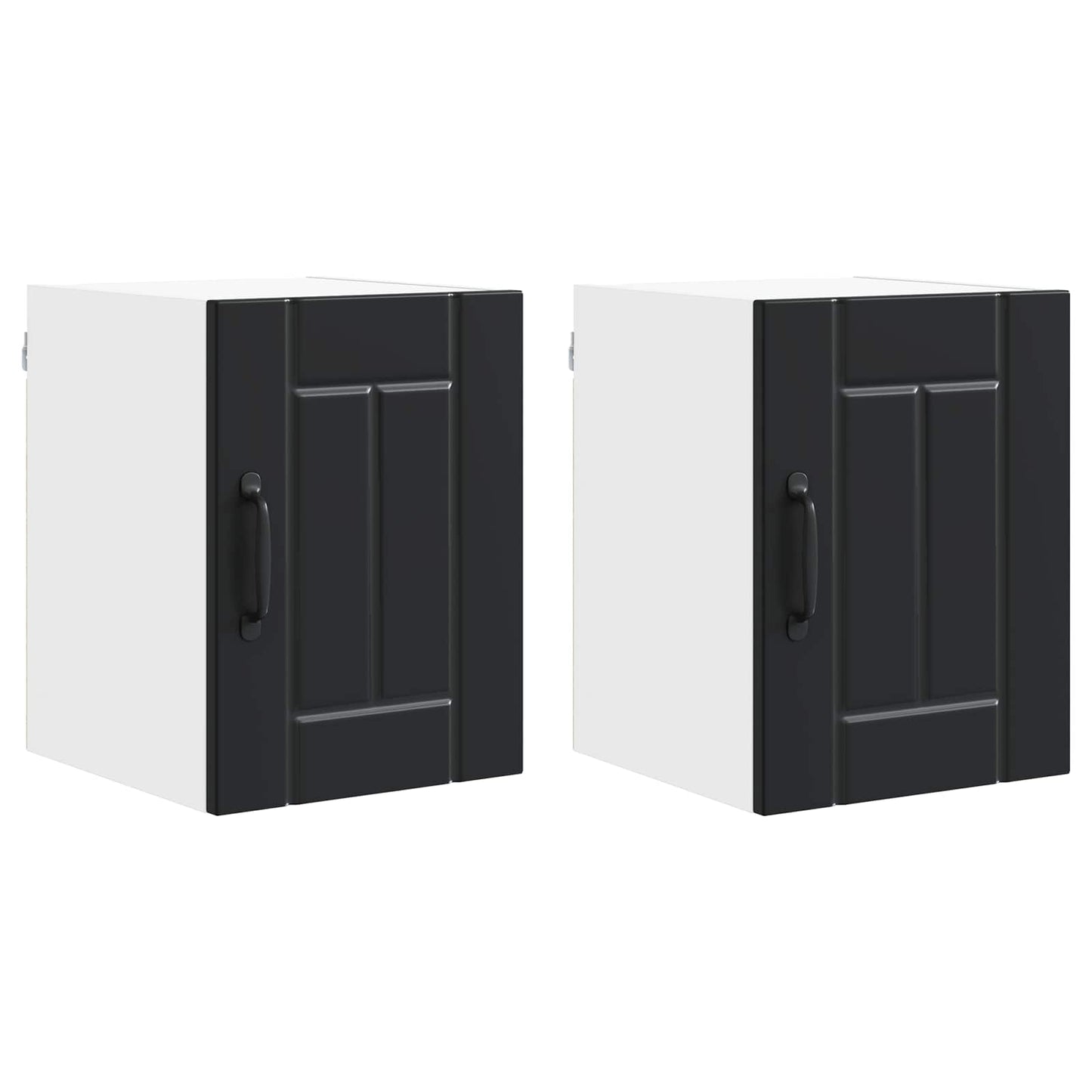 Wall Cabinet LUCCA 2 pcs Black 30 x 31 x 40 cm Engineered Wood