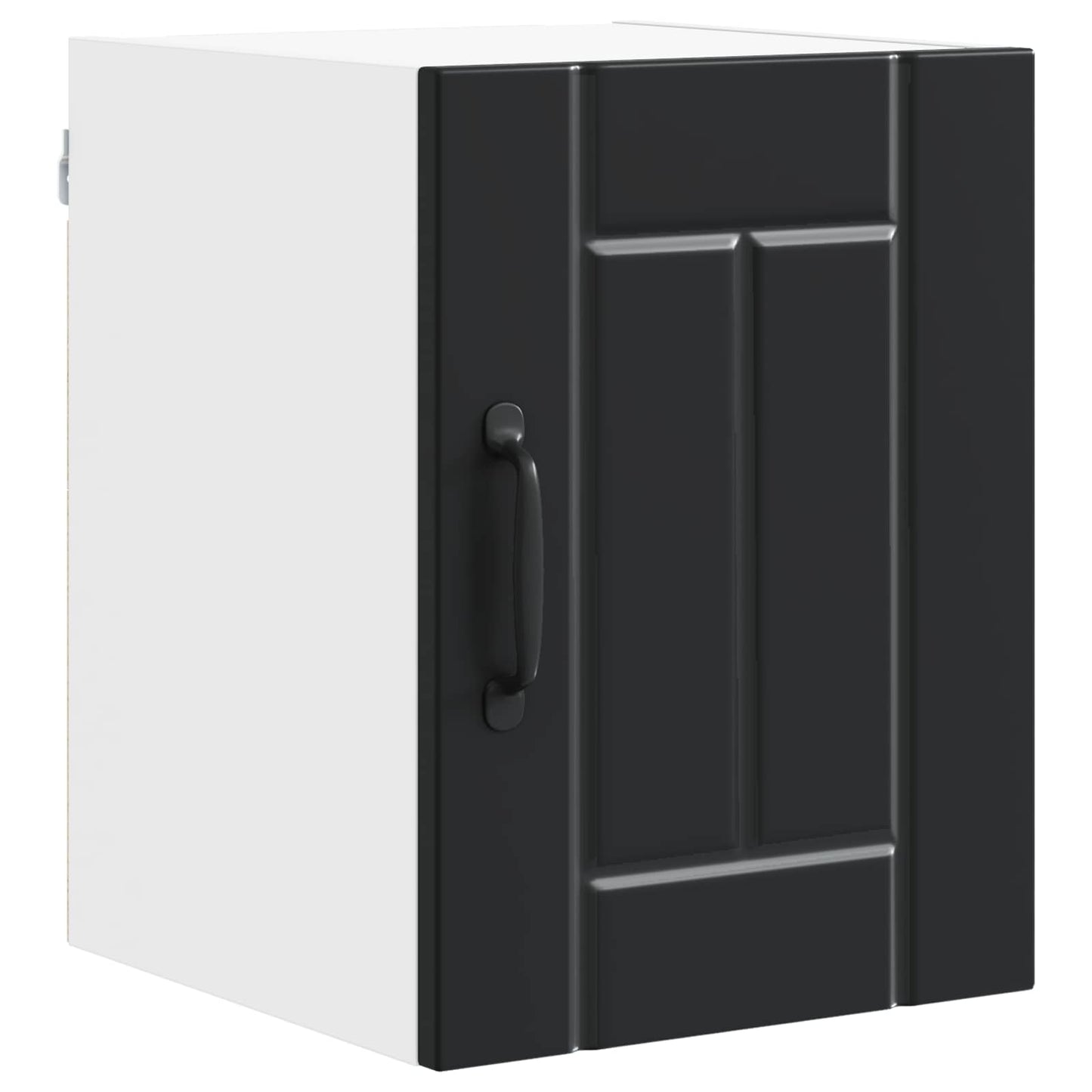 Wall Cabinet LUCCA 2 pcs Black Engineered Wood